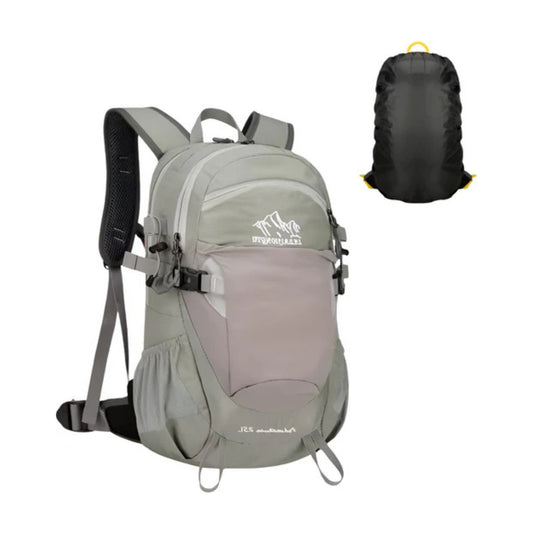 CarryQuest® - Outdoor Hiking Rugzak - Lichtgewicht + Wateropslag - Unisex - 25L - Grijs