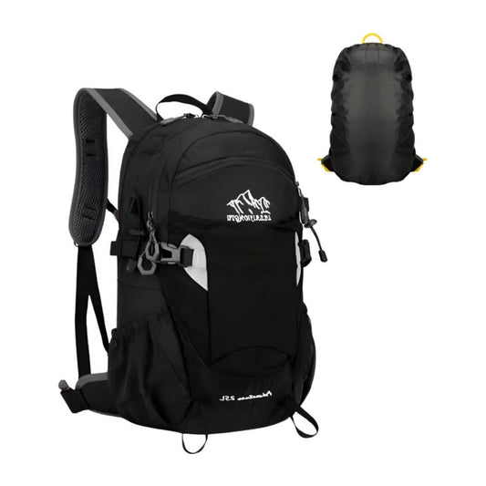 CarryQuest® - Outdoor Hiking Rugzak - Lichtgewicht + Wateropslag - Unisex - 25L - Zwart
