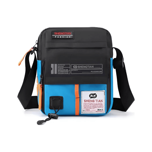 CarryQuest® Oxford Bags Heren Schoudertas - Zakelijke Tassen voor Mannen - Lichtblauw