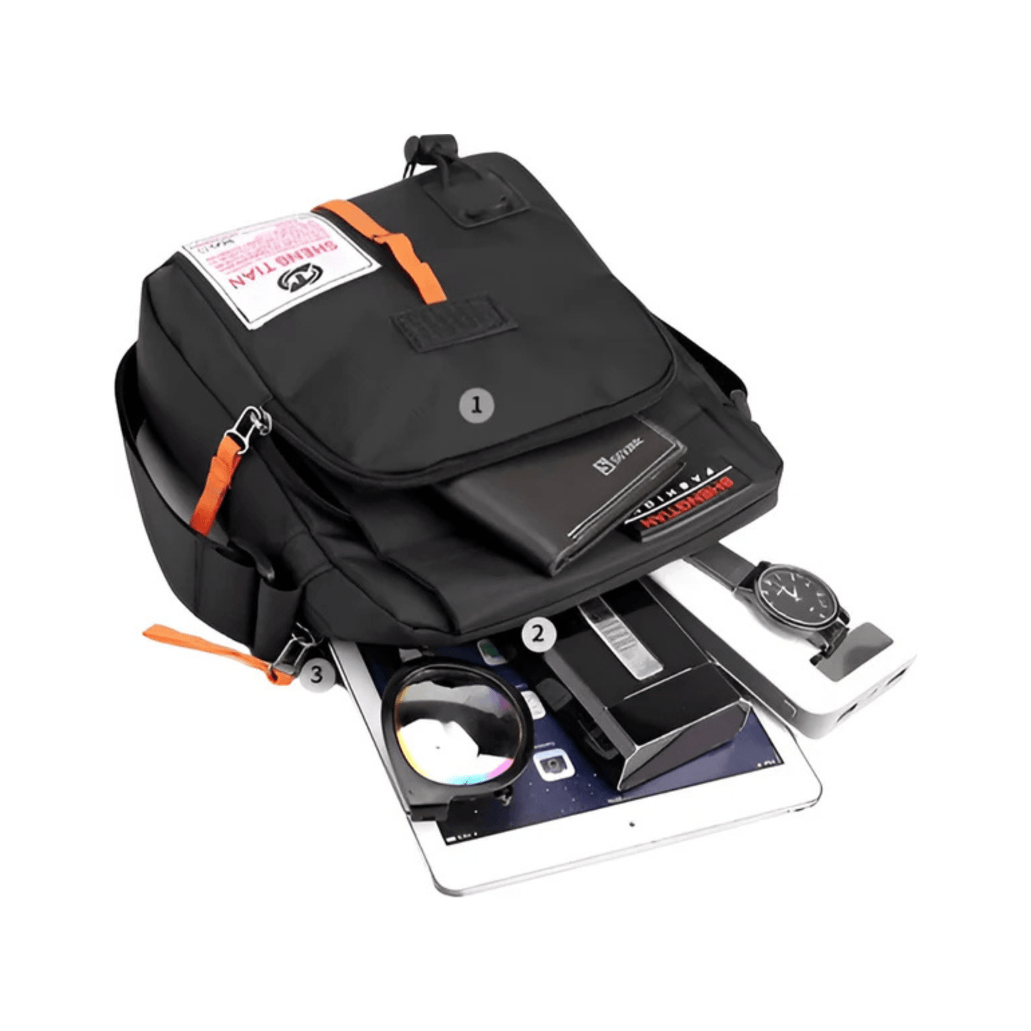 CarryQuest® - Oxford Bags Heren Schoudertas - Zakelijke Tassen voor Mannen - Zwart/GrijsCarryQuestsimple