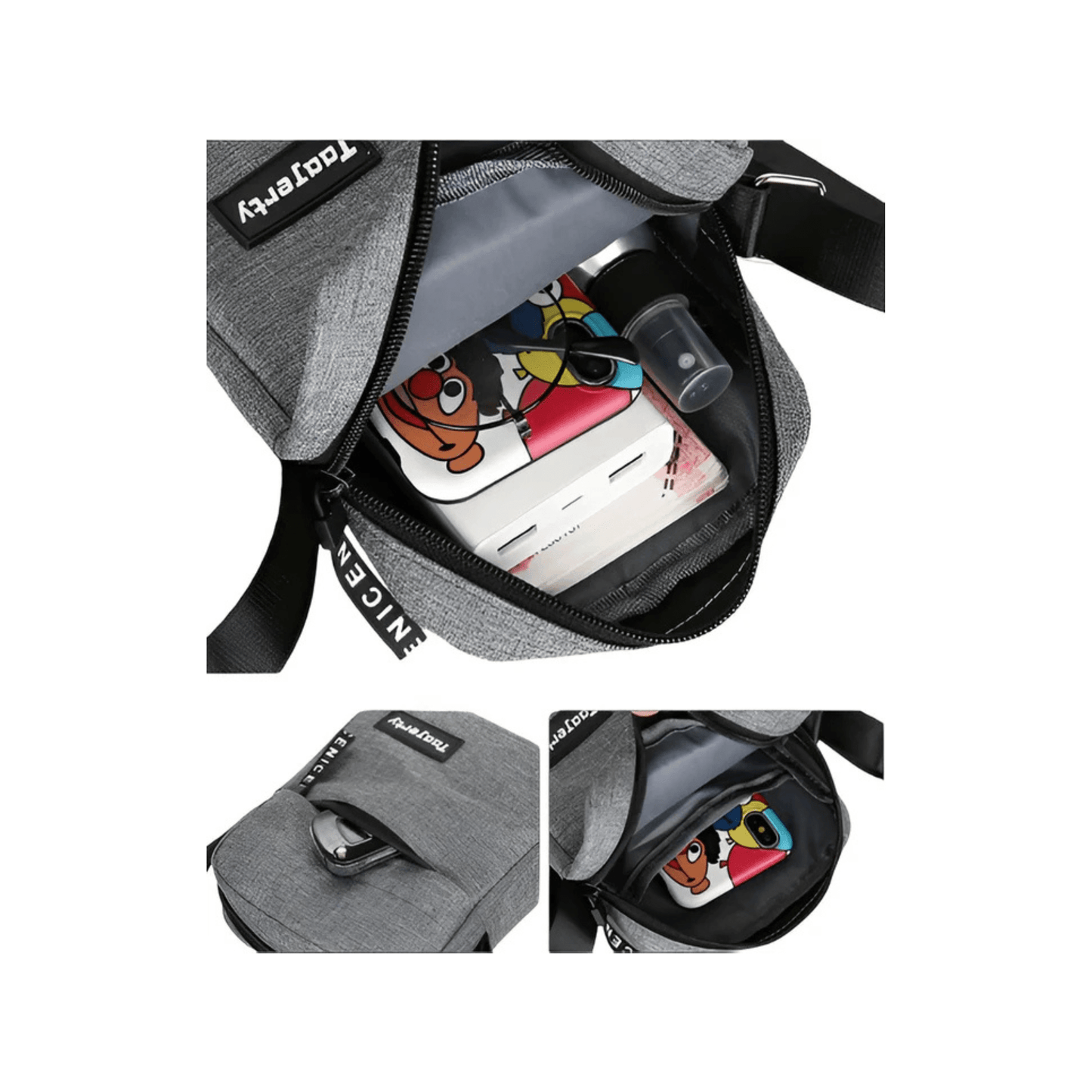 CarryQuest® - Oxford Bags Heren Schoudertas - Zakelijke Tassen voor Mannen - ZwartCarryQuestsimple