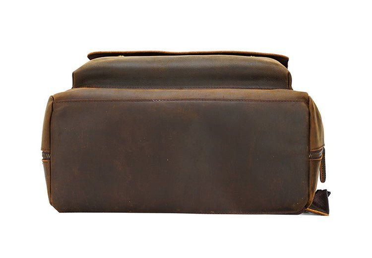 CarryQuest® Platinum Leer Rugzak – 45x36x21 cm – Platinum Leer Rugzak – Perfect voor ReizenCarryQuest®Reis - /Weekendtas03