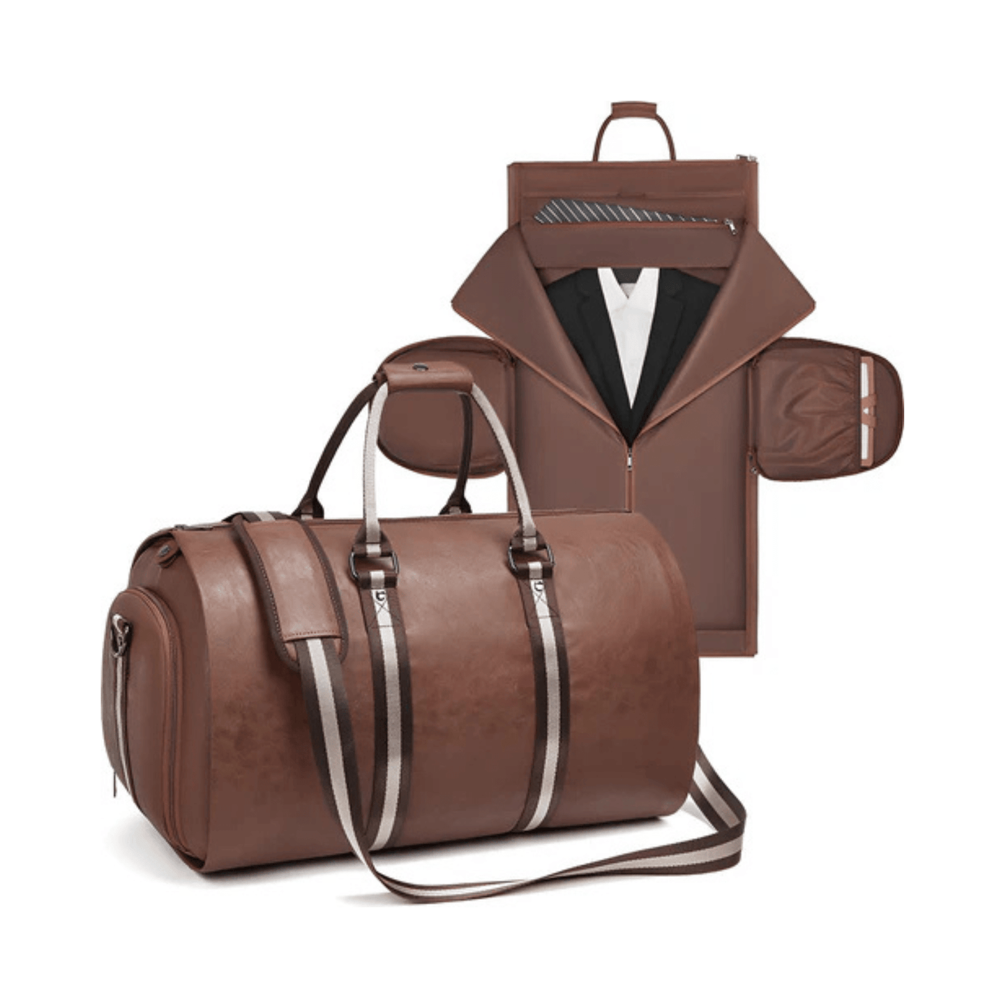 CarryQuest® - PU Leder - Duffel Bag - Weekendtassen - Weekend & Reis - BruinCarryQuestsimple