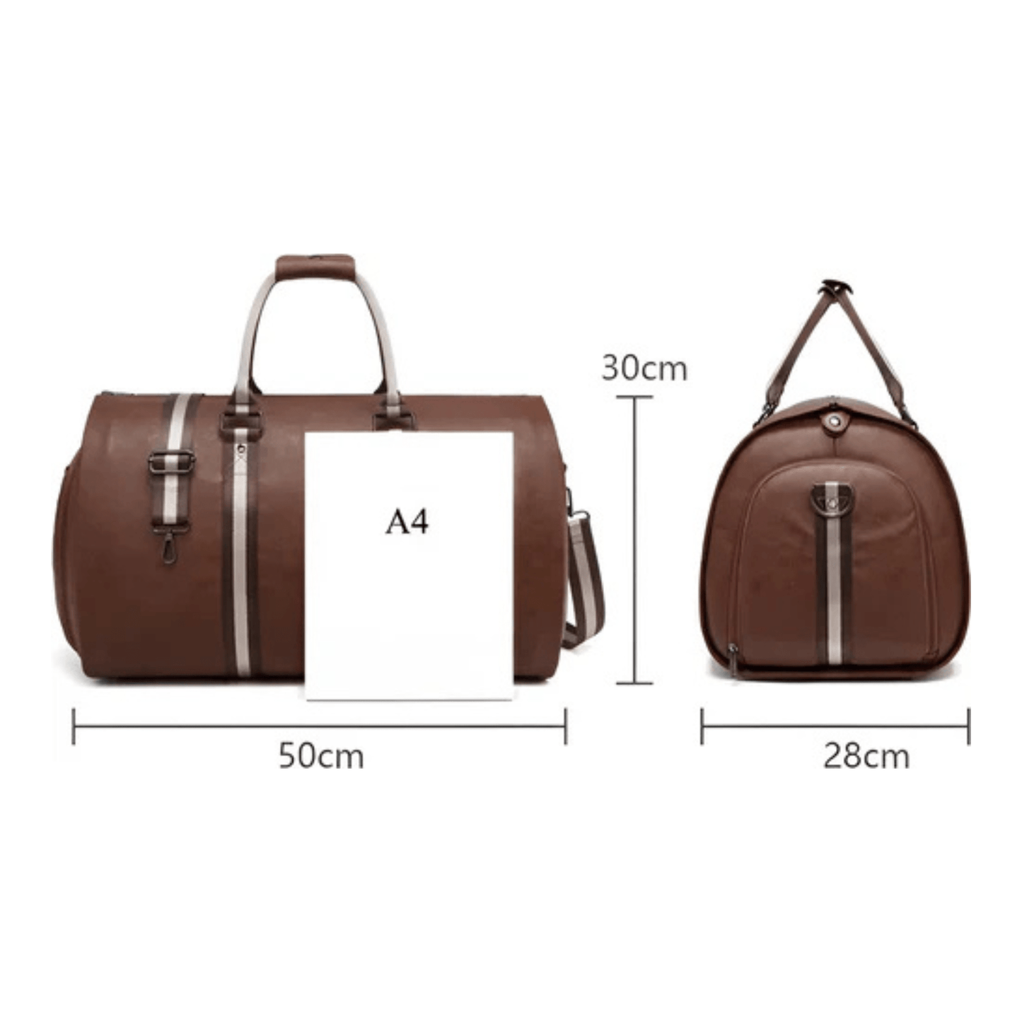 CarryQuest® - PU Leder - Duffel Bag - Weekendtassen - Weekend & Reis - RozeCarryQuestsimple