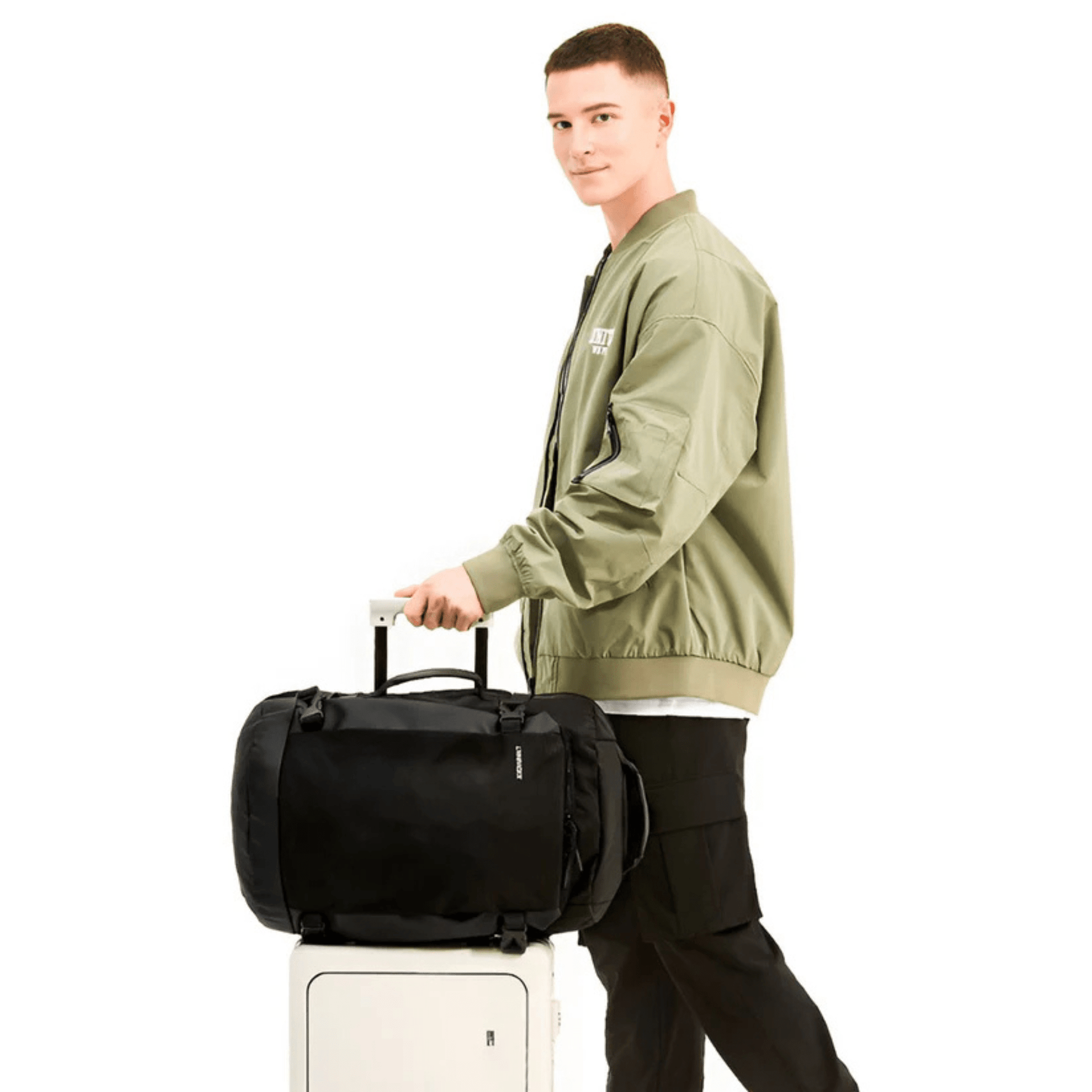 CarryQuest® - Reisrugzak 30L - Waterbestendig - Nylon - Handbagage hand - Zwart