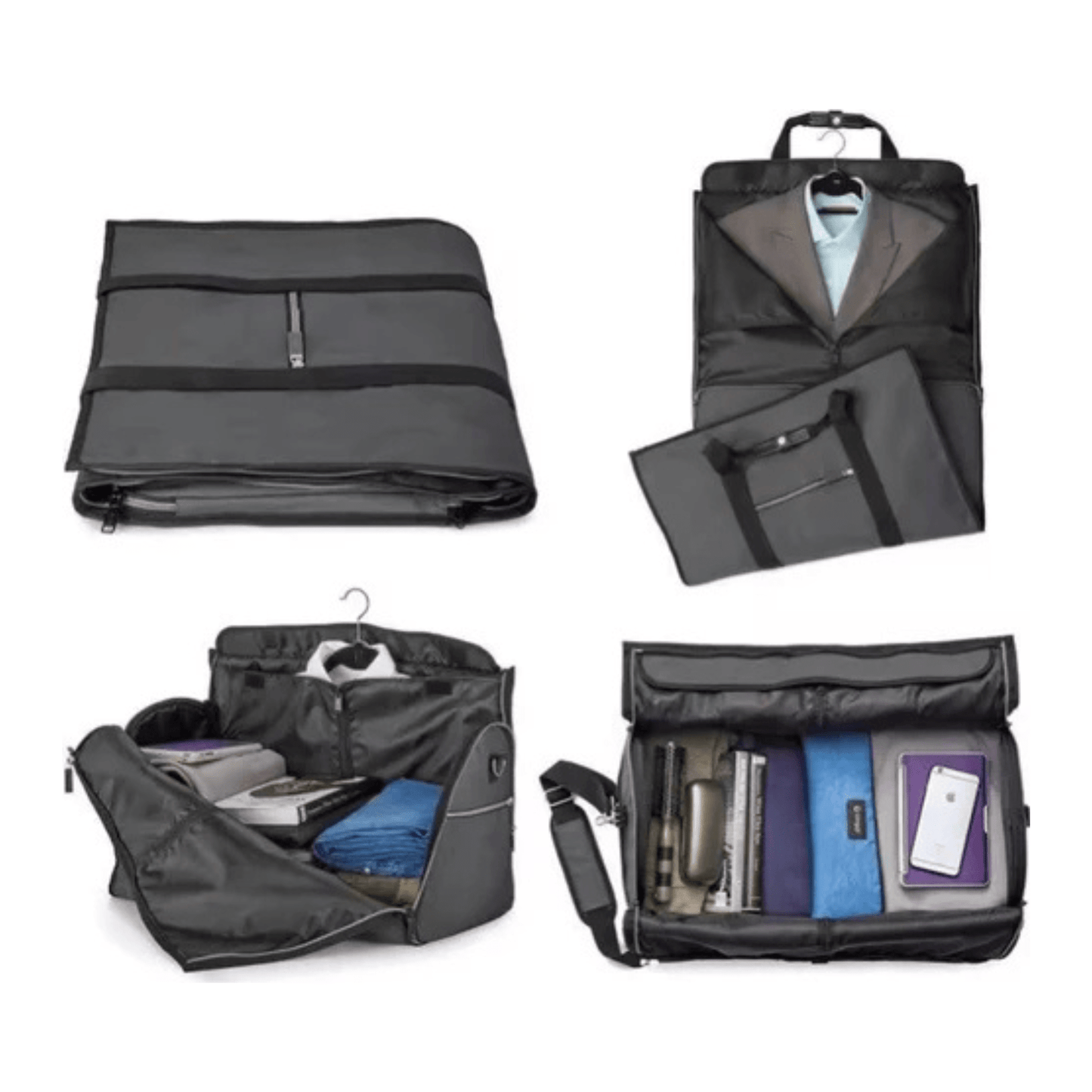 CarryQuest® - Reistas - Reistassen - Weekendtas - Reizen - Unisex - Zwart