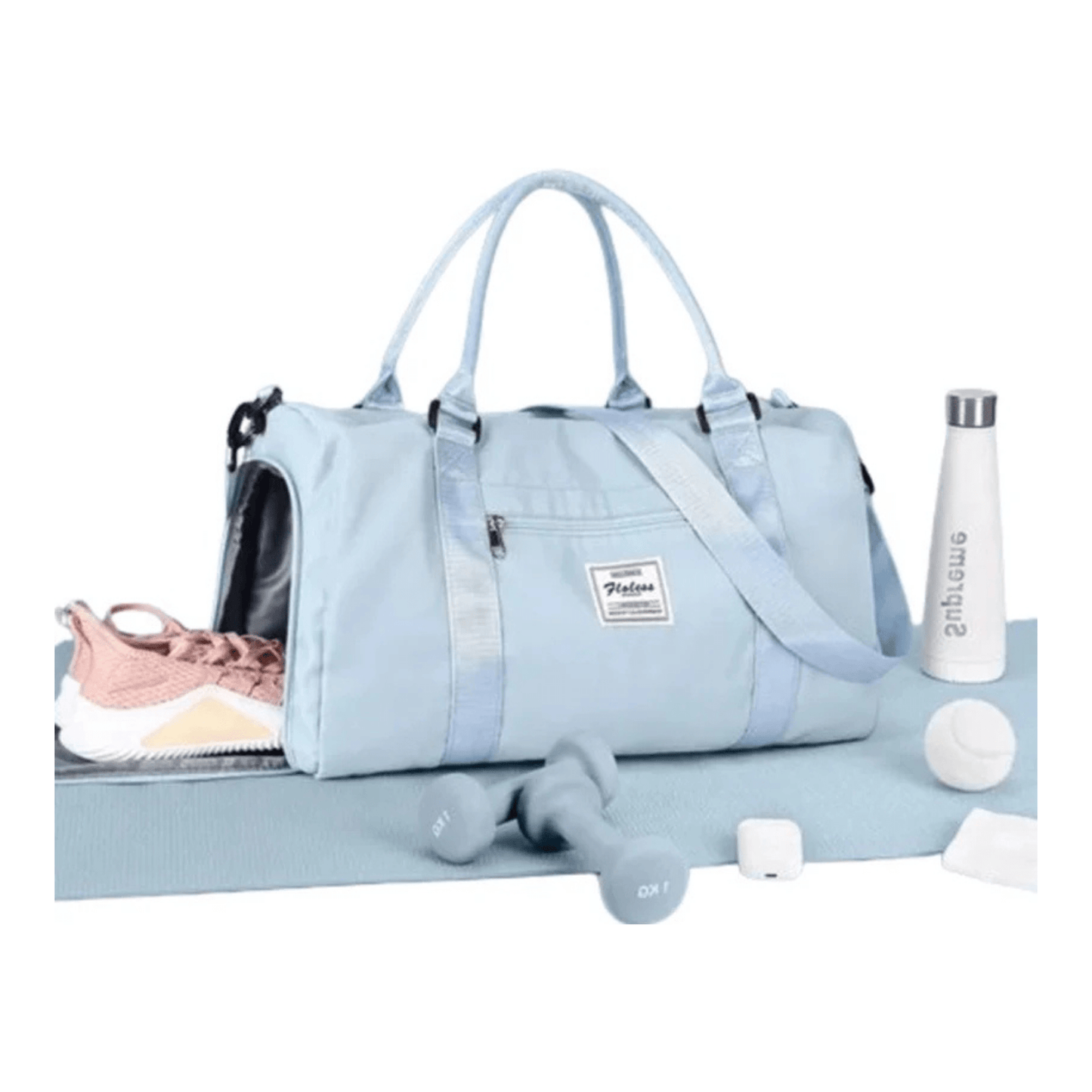 CarryQuest® - Reistassen Handbagage - Weekendtas - Reis - Yoga - Sport - Licht BlauwCarryQuestsimple