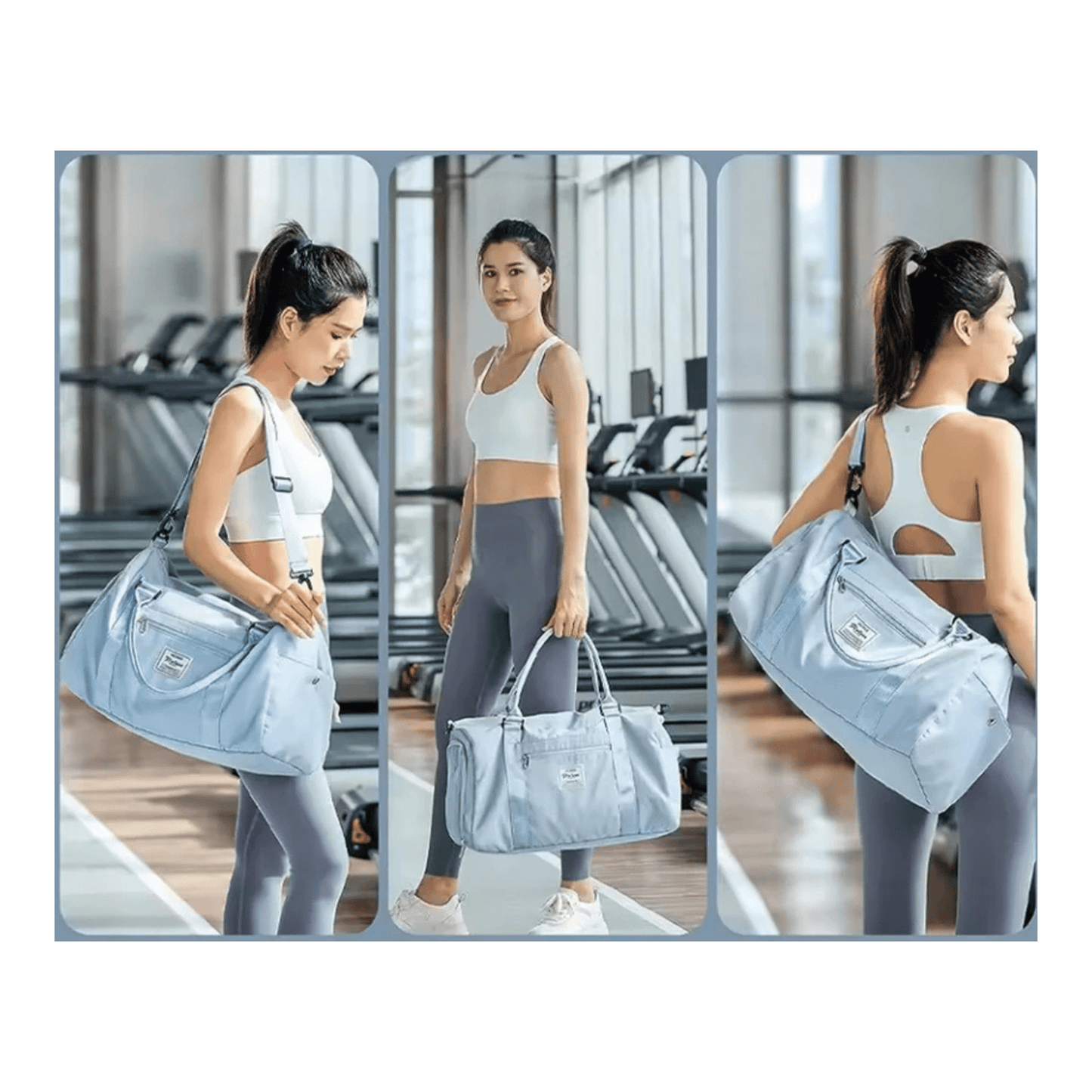 CarryQuest® - Reistassen Handbagage - Weekendtas - Reis - Yoga - Sport - Licht BlauwCarryQuestsimple
