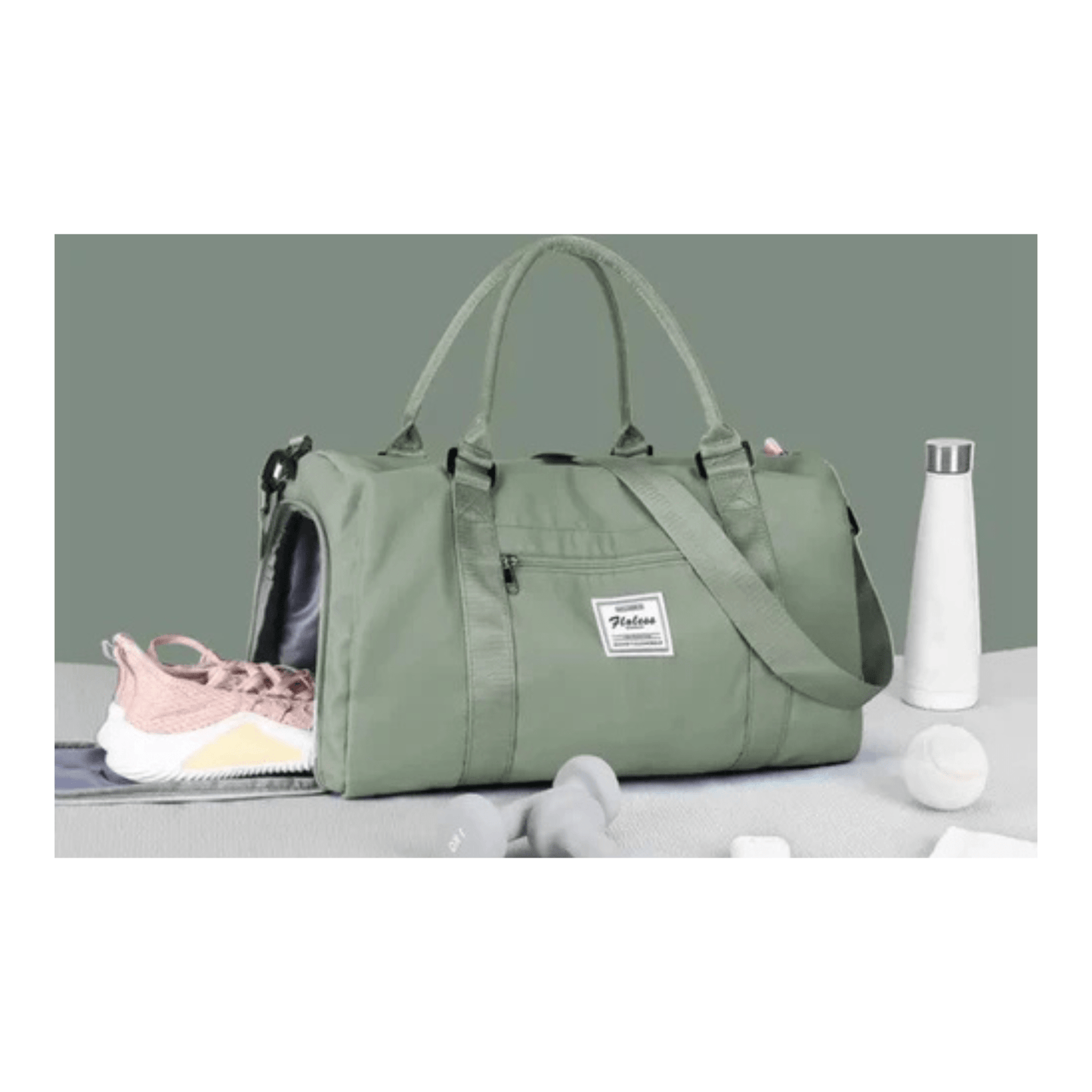 CarryQuest® - Reistassen Handbagage - Weekendtas - Reis - Yoga - Sport - Licht Groen