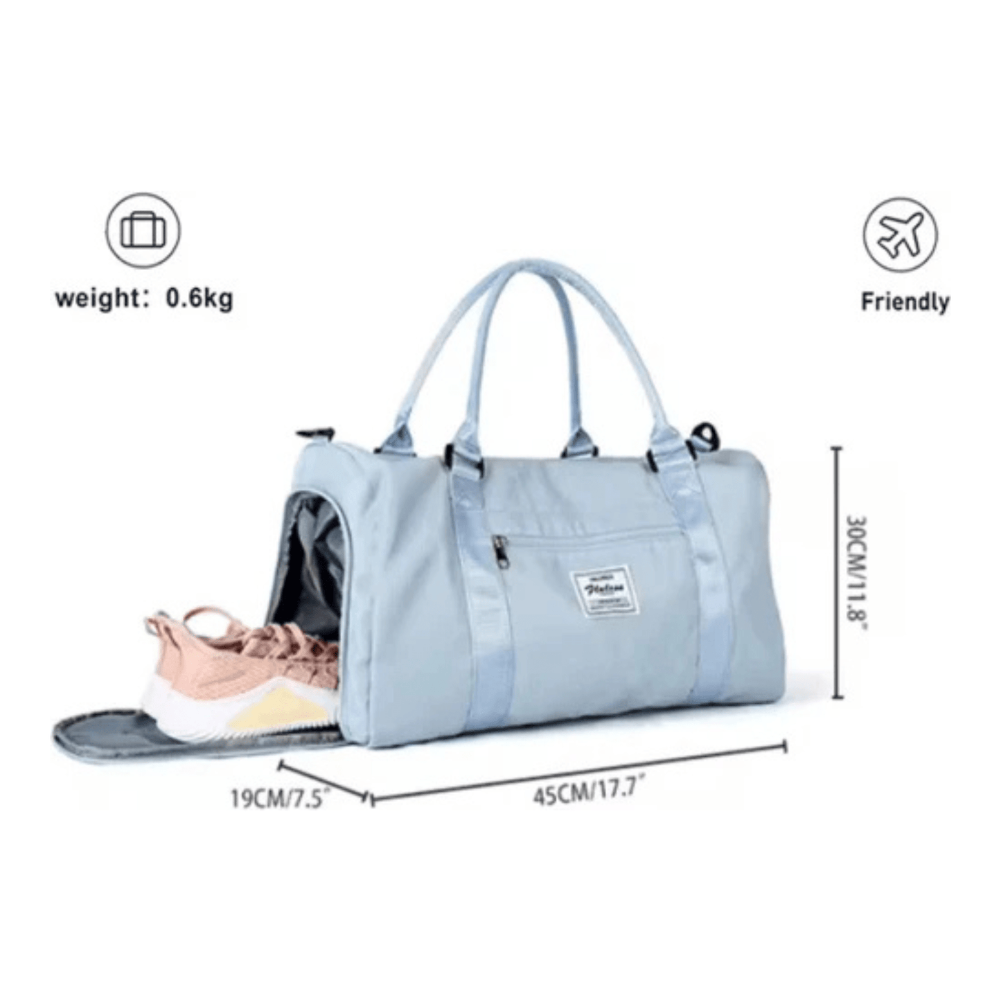 CarryQuest® - Reistassen Handbagage - Weekendtas - Reis - Yoga - Sport - Zwart