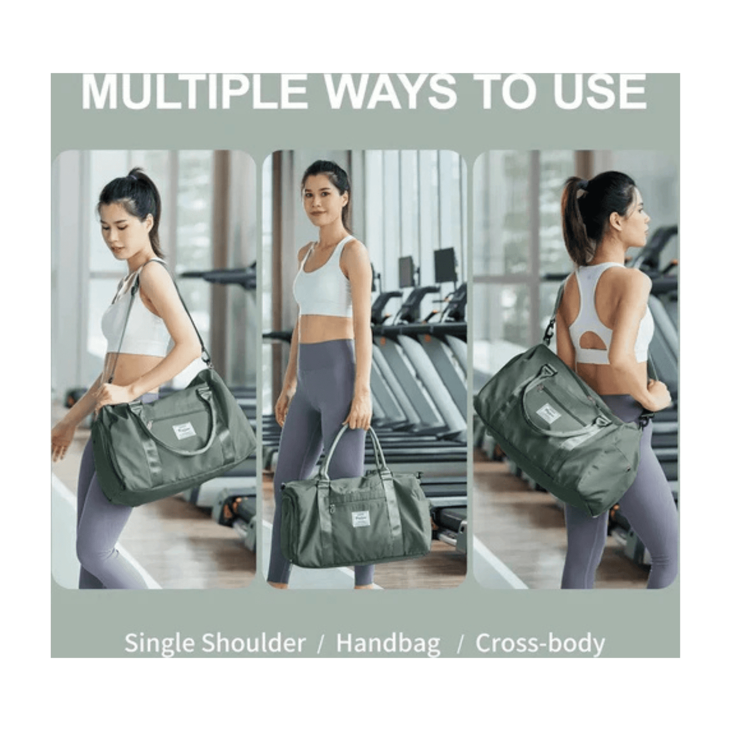 CarryQuest® - Reistassen Handbagage - Weekendtas - Reis - Yoga - Sport - Zwart