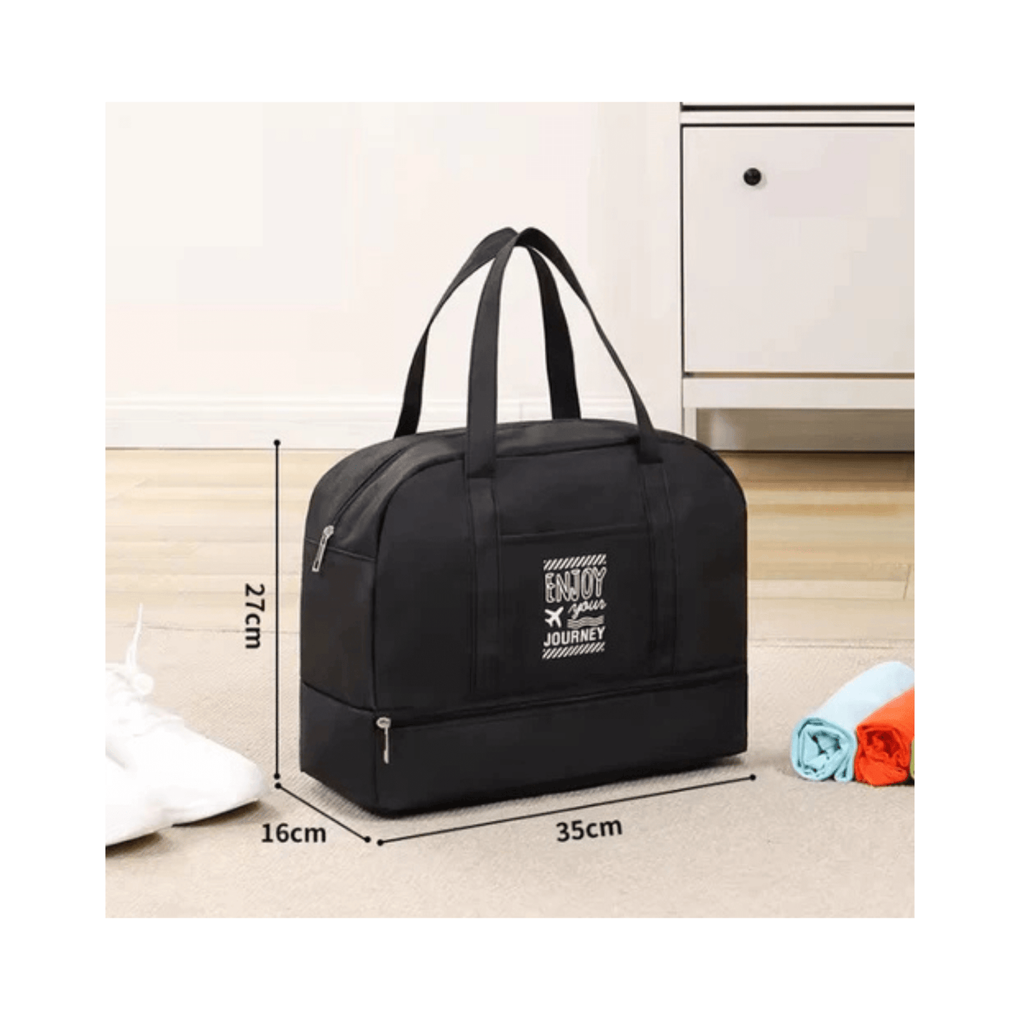 CarryQuest® - Reisweekendtassen - Oxford - Reistas - Reistassen - Weekendtas - Weekendtassen - Weekenden - ZwartCarryQuestsimple