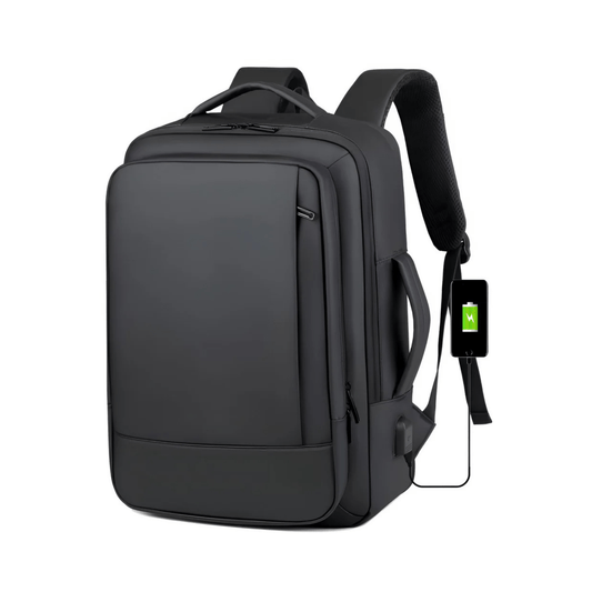 CarryQuest® - Rilibegan Heren Reistas Rugzak - Waterdicht - Laptop Rugzak - Zwart