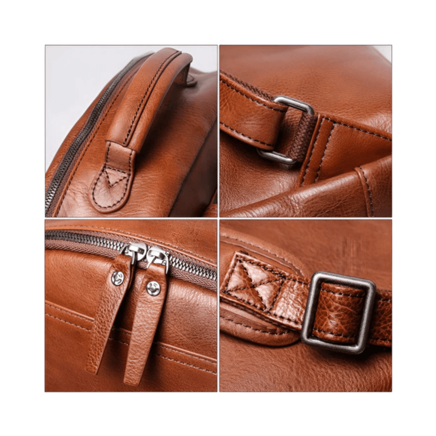 CarryQuest® - Rugzak Heren - Computer Tassen Voor 16 Inch Laptop - Lichtgewicht - Schooltas - Donker KoffieCarryQuestsimple