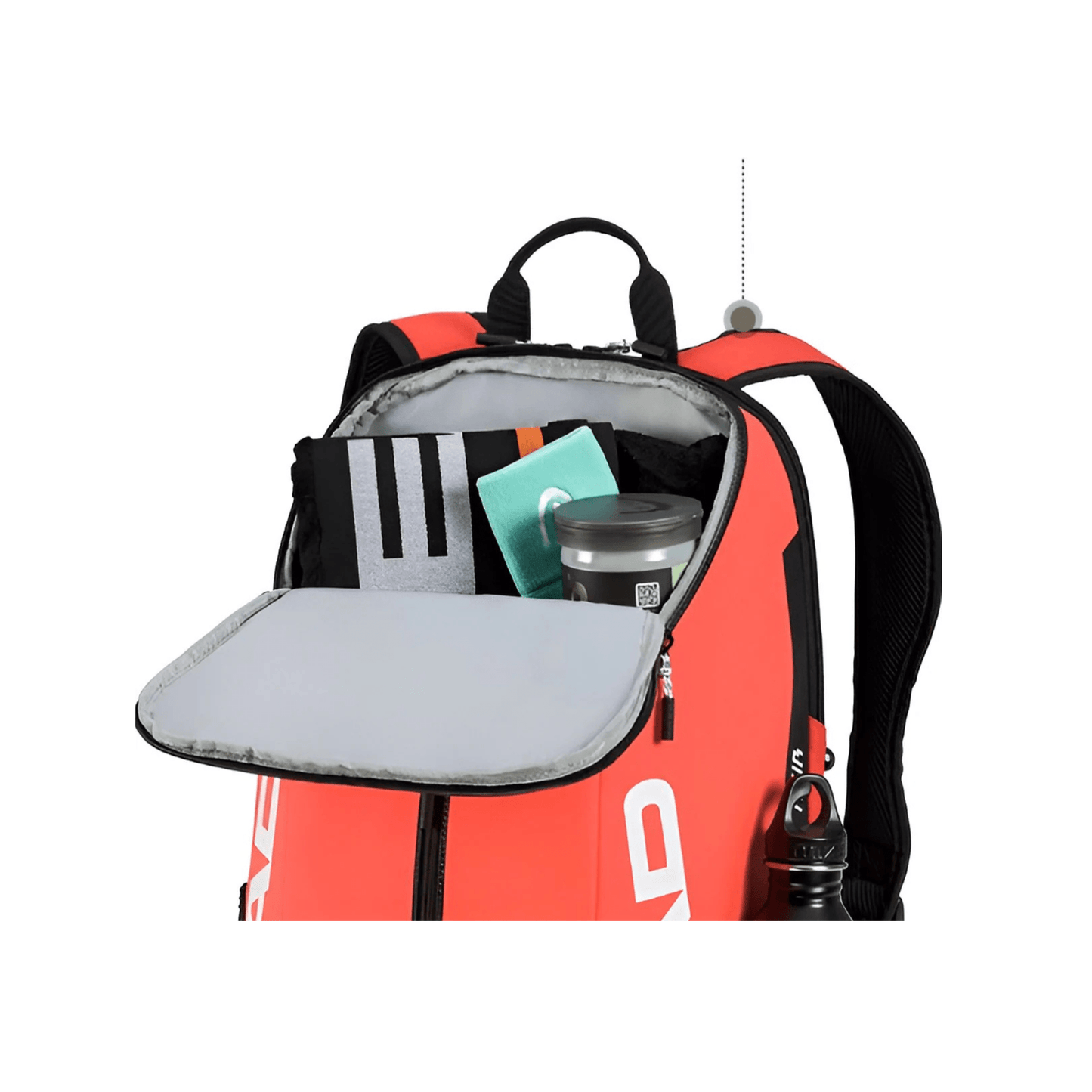 CarryQuest® - Rugzak - Racket - Tennis Racket - OranjeCarryQuestsimple
