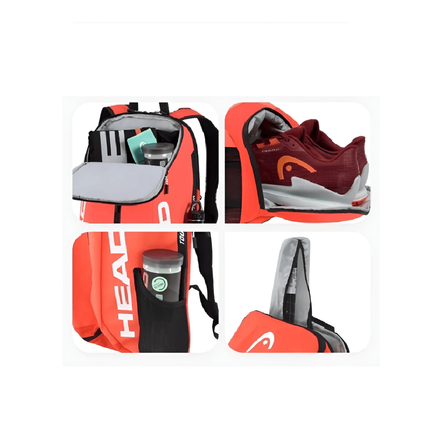 CarryQuest® - Rugzak - Racket - Tennis Racket - OranjeCarryQuestsimple