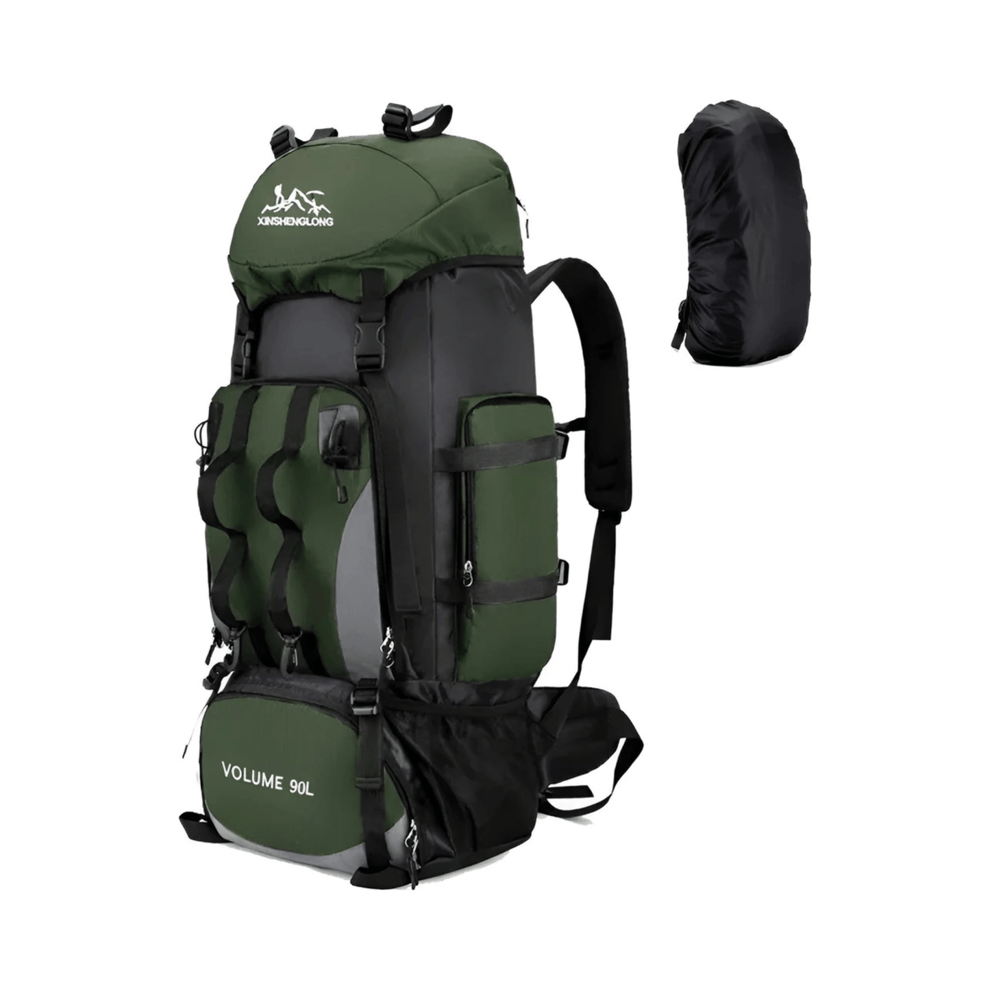 CarryQuest® - Rugzak - Voor - voor Outdoor - 90L - GroenCarryQuestsimple
