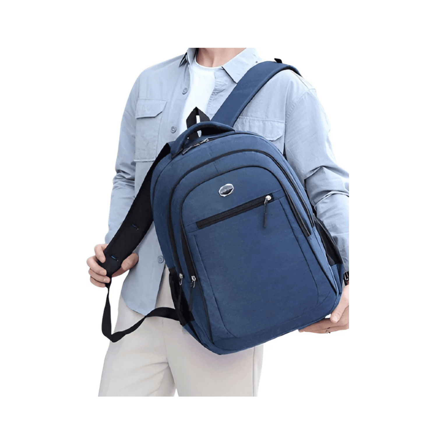 CarryQuest® - Ruime Rugzak Studenten - Waterdicht & Slijtvast - Zwart