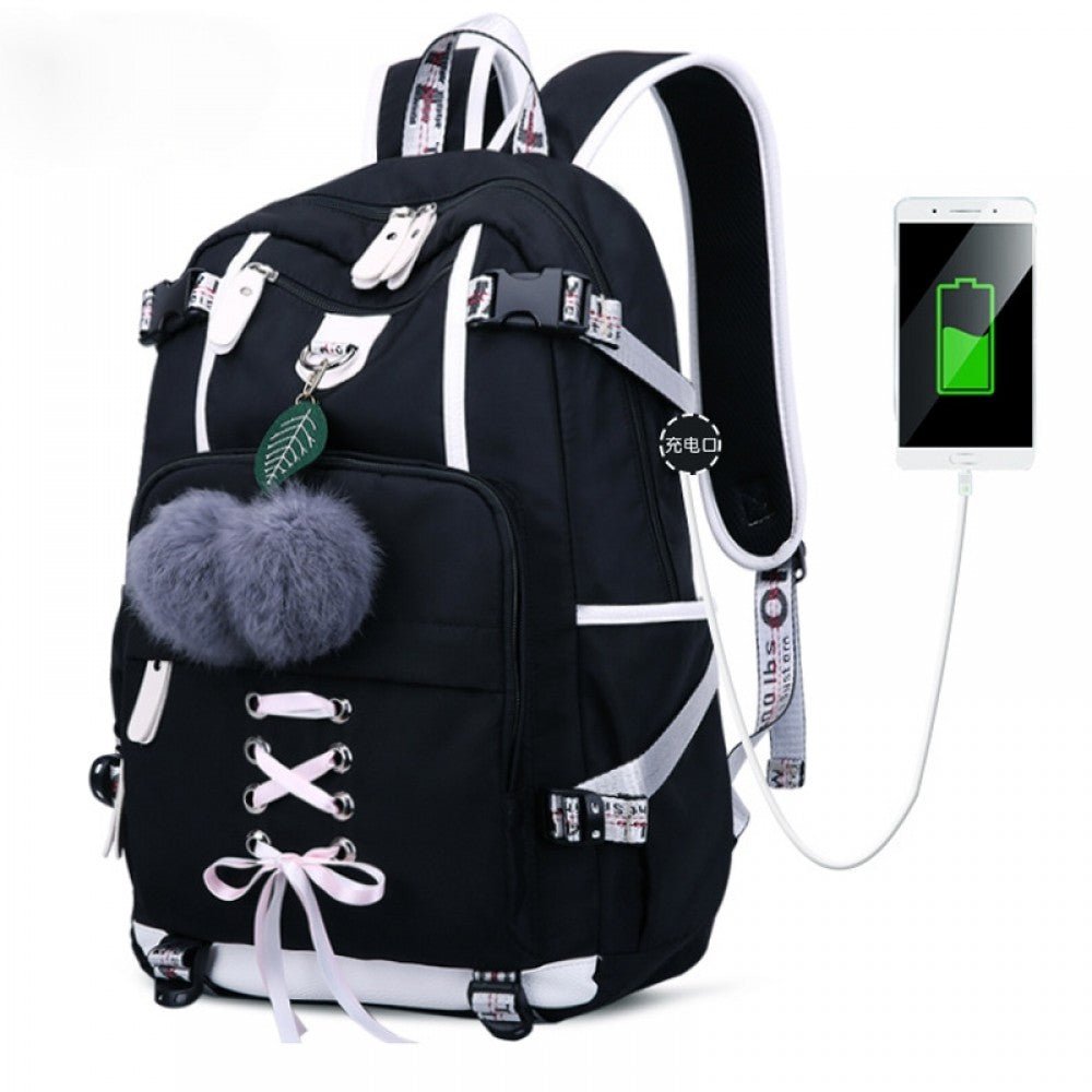 CarryQuest® Ruime Schoolrugzak - L32cm x W16cm x H43cm - Perfect voor Meisjes Graad 4 - 6CarryQuestSchool RugzakDone