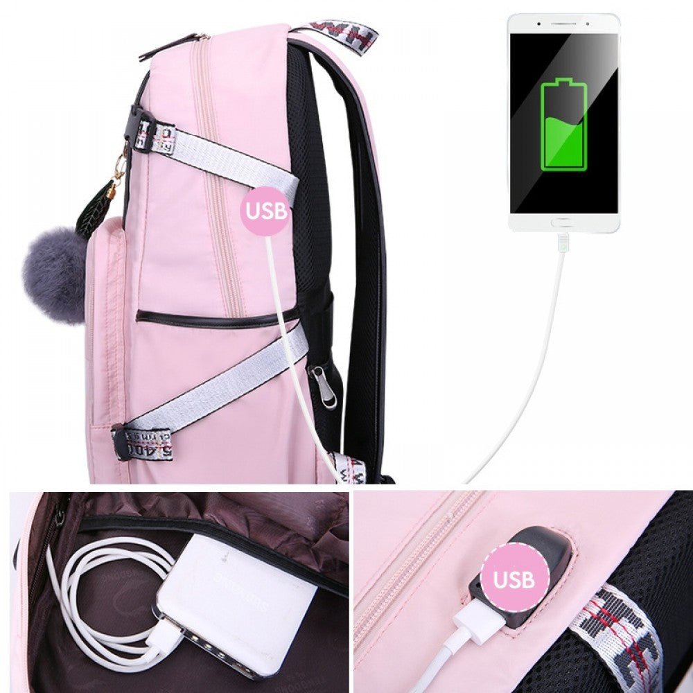 CarryQuest® Ruime Schoolrugzak - L32cm x W16cm x H43cm - Perfect voor Meisjes Graad 4 - 6CarryQuestSchool RugzakDone