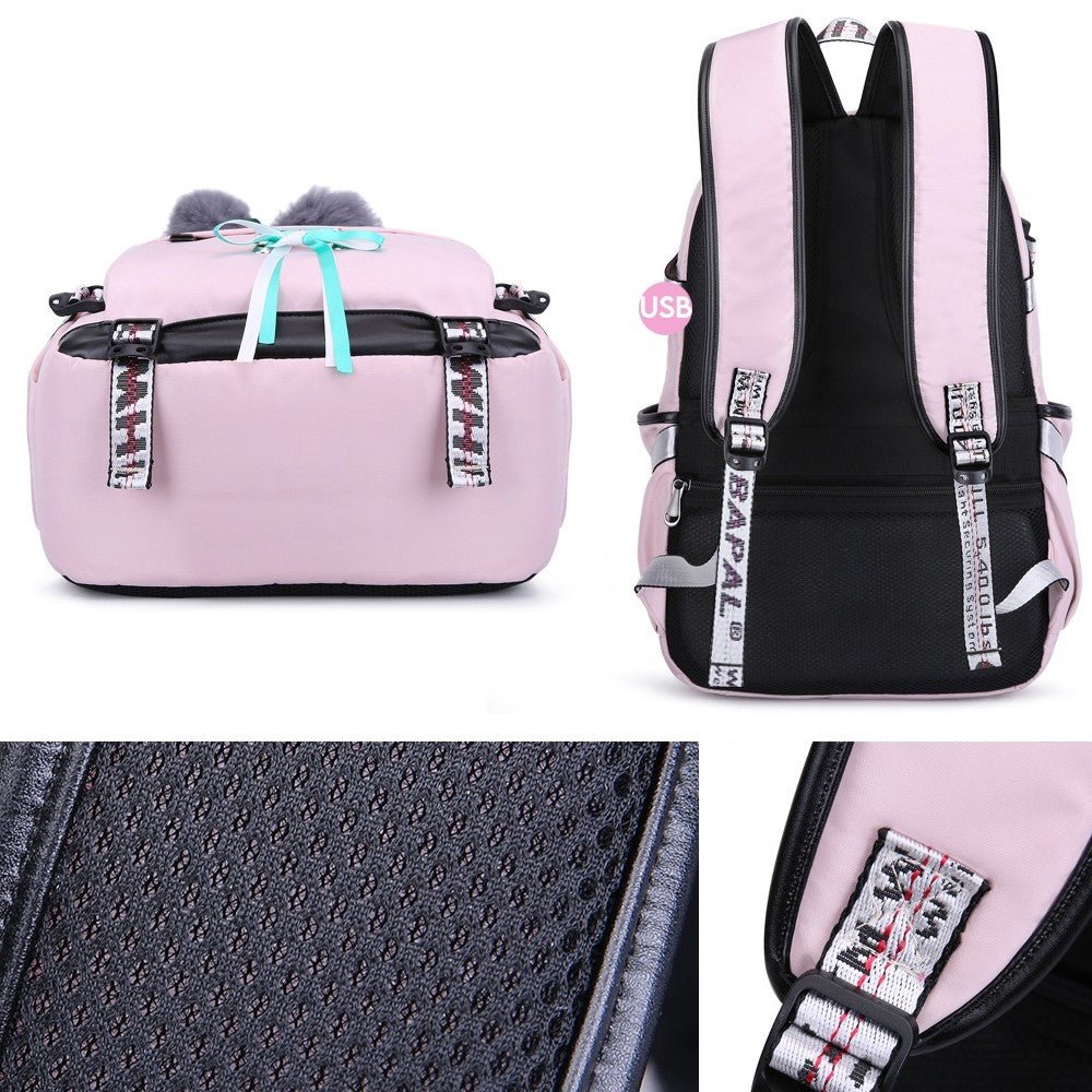 CarryQuest® Ruime Schoolrugzak - L32cm x W16cm x H43cm - Perfect voor Meisjes Graad 4 - 6CarryQuestSchool RugzakDone