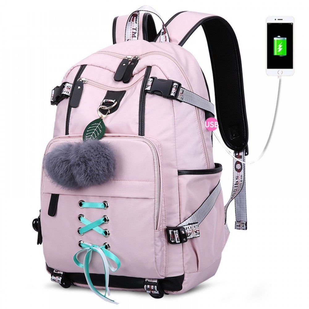 CarryQuest® Ruime Schoolrugzak - L32cm x W16cm x H43cm - Perfect voor Meisjes Graad 4 - 6CarryQuestSchool RugzakDone