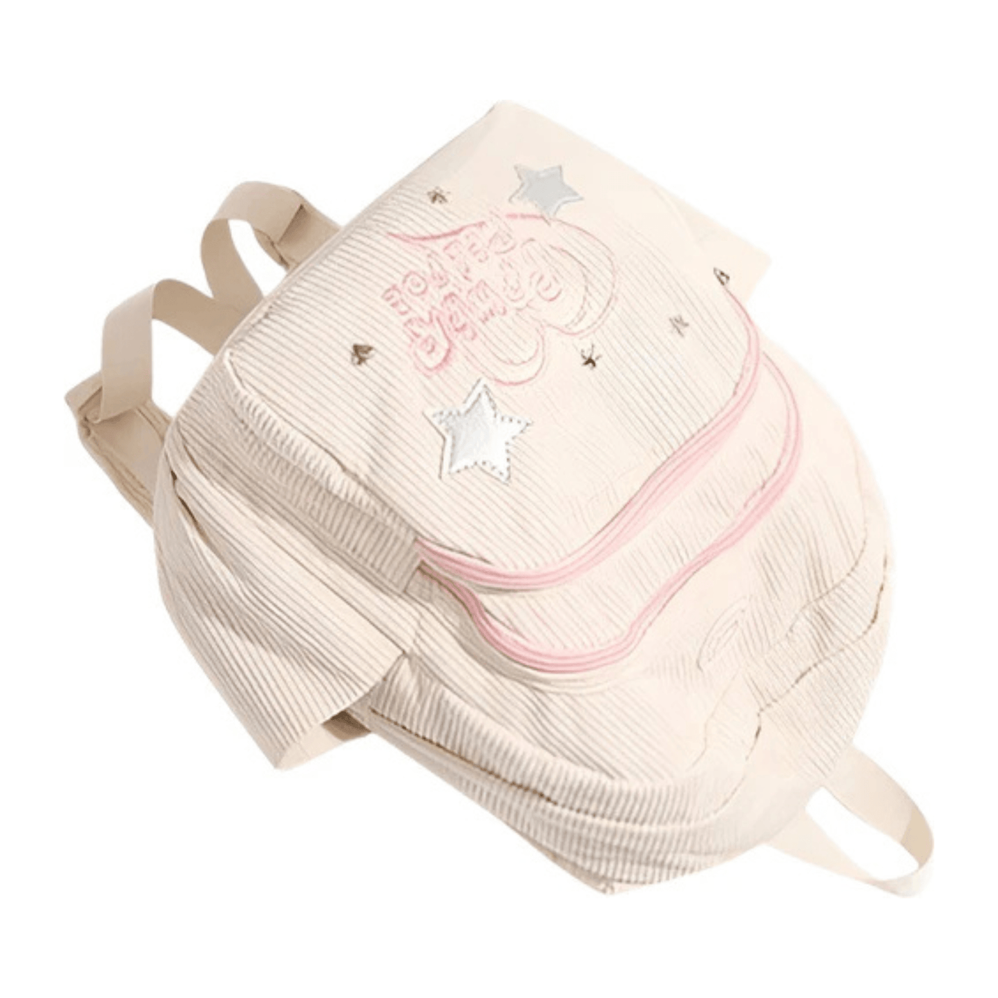 CarryQuest® - Schooltas - Corduroy Backpack - Niet waterbestendig - BeigeCarryQuestsimple