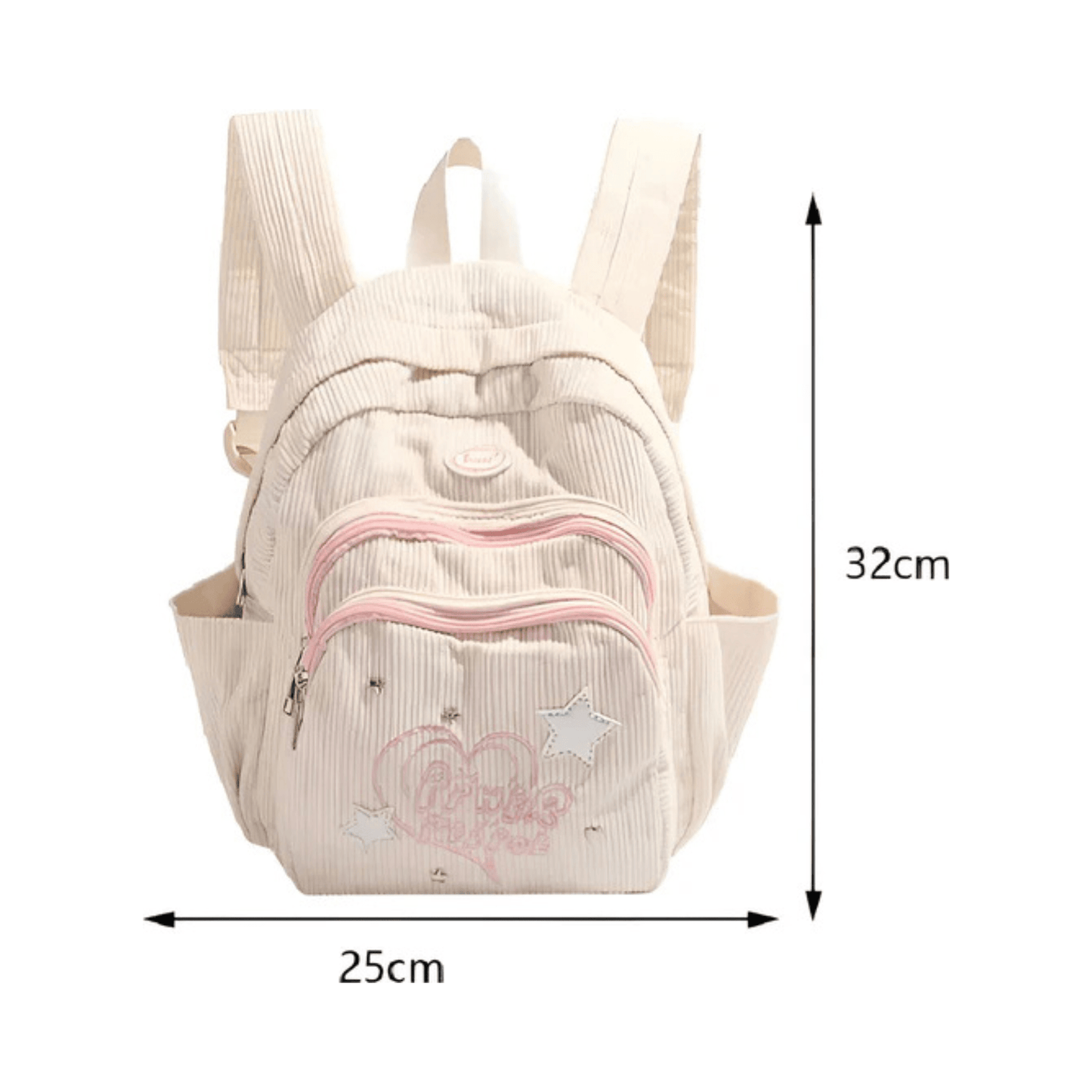 CarryQuest® - Schooltas - Corduroy Backpack - Niet waterbestendig - BeigeCarryQuestsimple