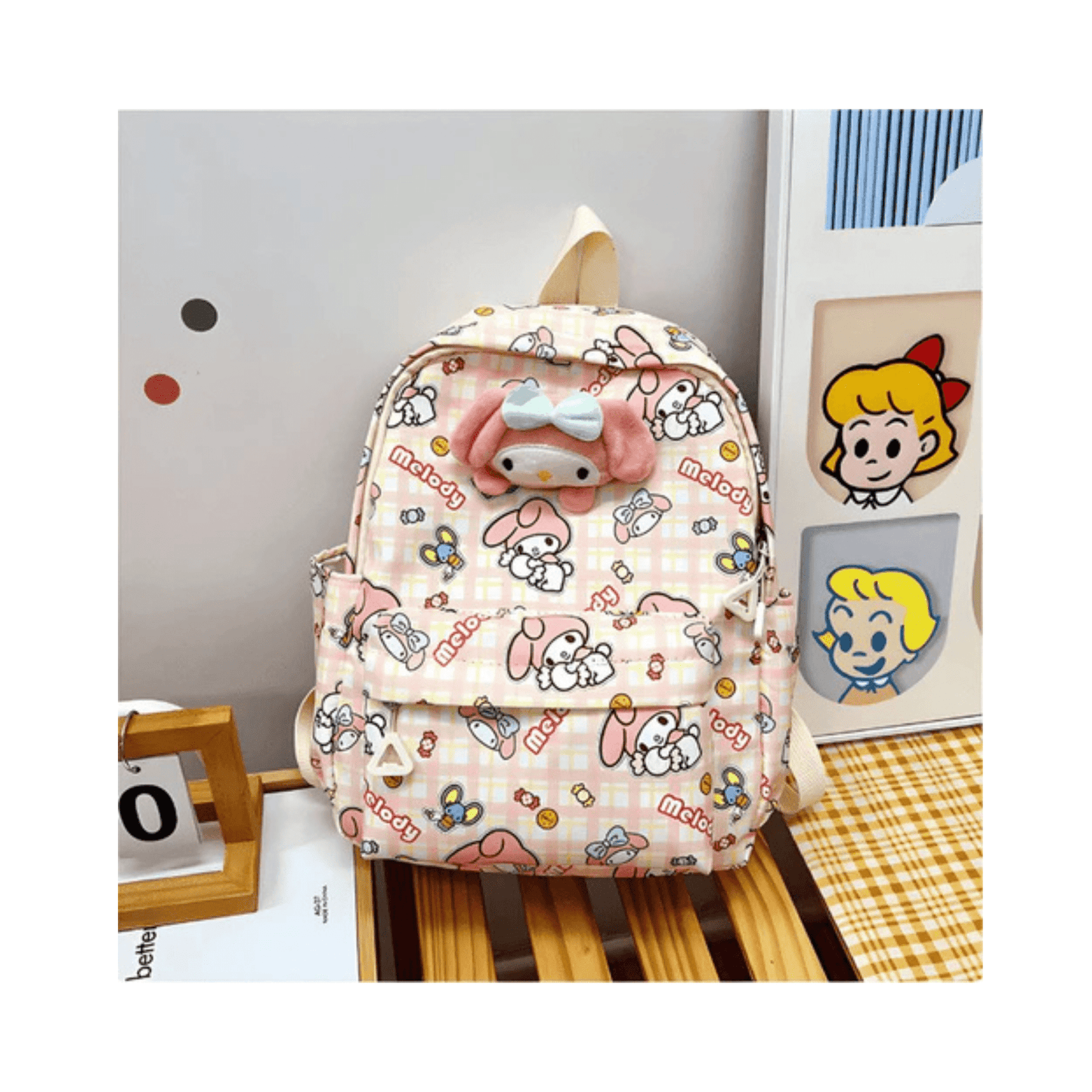 CarryQuest® - Schooltas - Kleuter - Meisjes - Rugzak - Kids - CartoonCarryQuestsimple