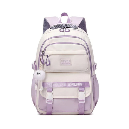 CarryQuest® - Schooltas Meisjes Jongens 7 - 12 Jaar - Duurzaam Nylon - Paars