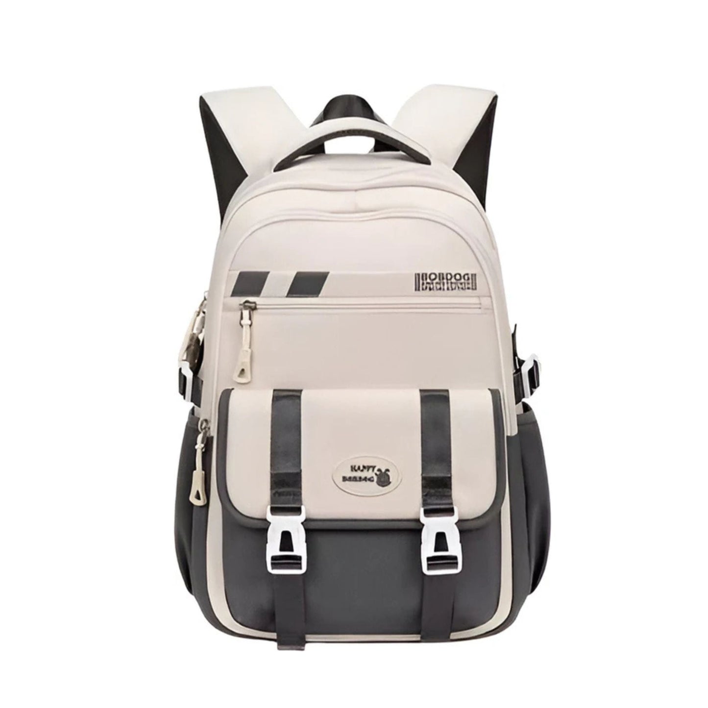 CarryQuest® - Schooltas - Oxford Stof - 14 Inch Laptop - Winddicht - Grijs