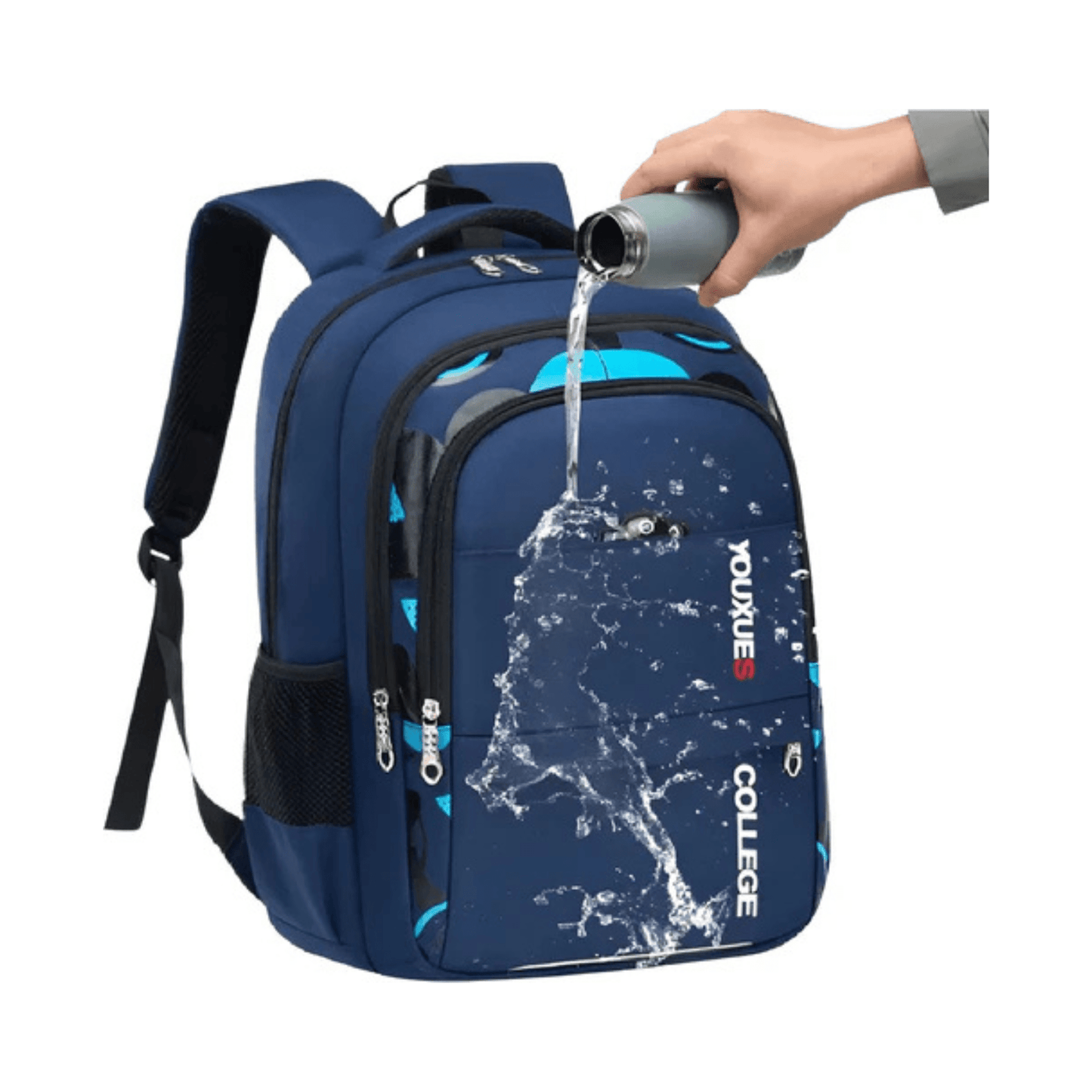 CarryQuest® - Schooltas - Waterdicht - Oxford - Ruim - Kinderen Schooltassen - ZwartCarryQuestsimple