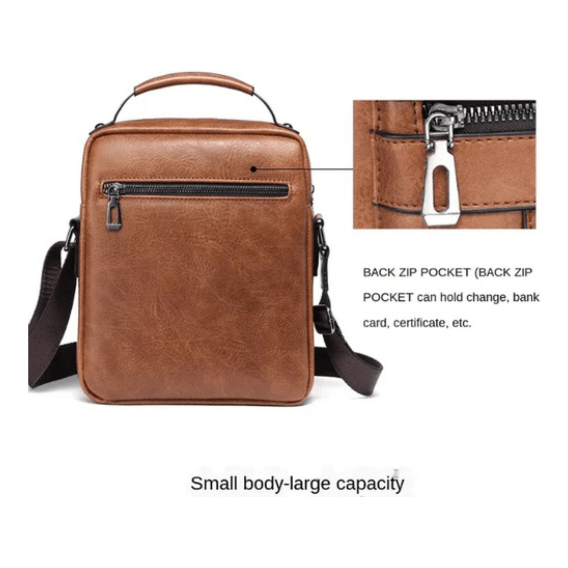 CarryQuest® - Schoudertas - Schoudertas Heren - Stijlvolle Schoudertas - Schoudertas Mannen - Bruin