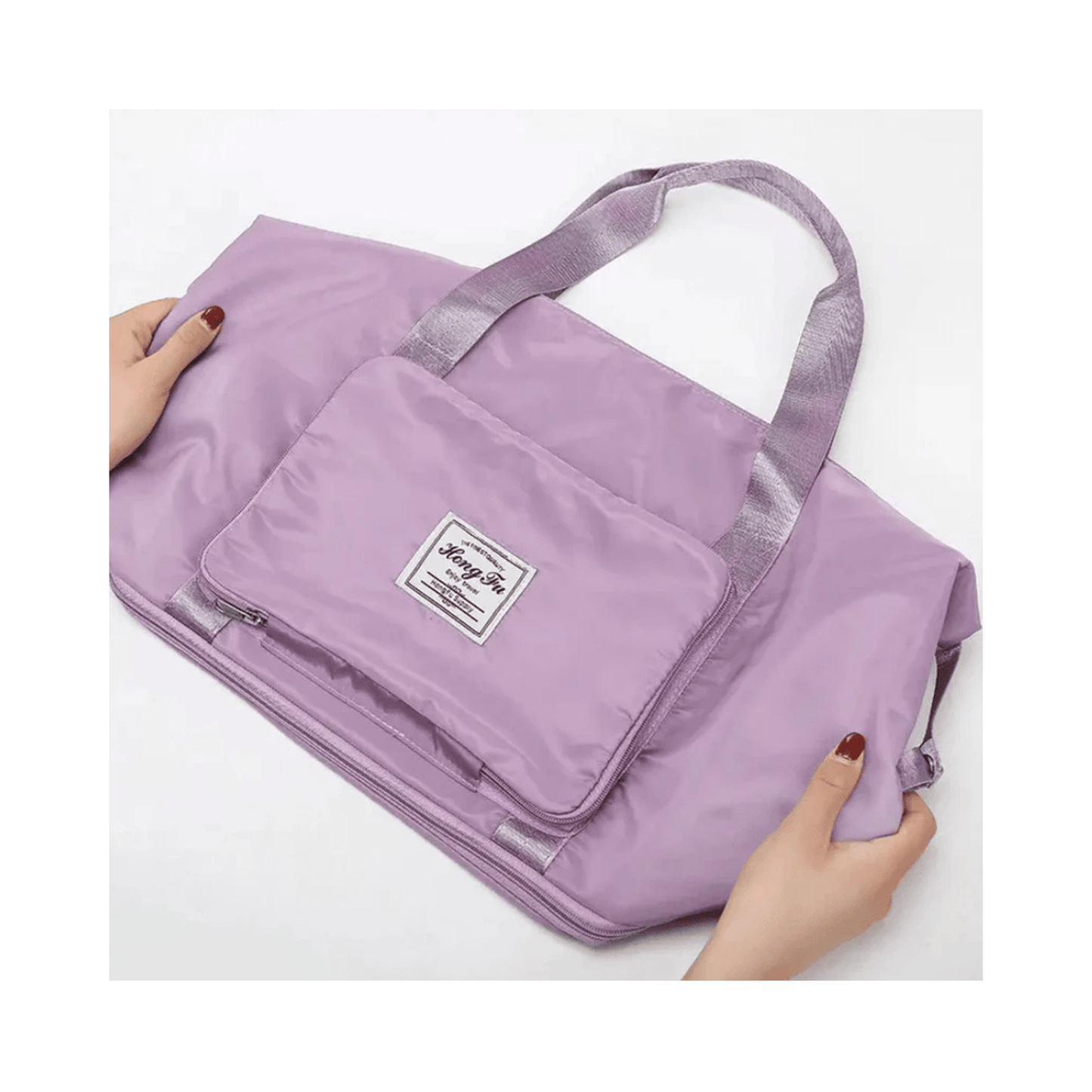CarryQuest® - Sporttas en schoudertas - Ruime weekendtas van hoogwaardig materiaal - Paars