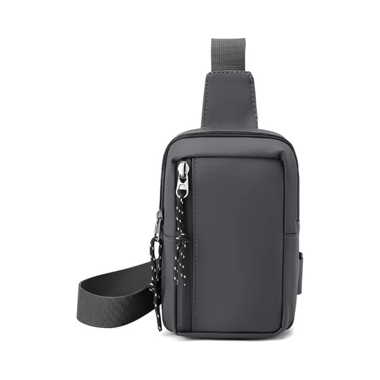 CarryQuest® - Sporttas Mannen Vrouwen - Kruis Schouder Eenvoudige Tas - Grijs