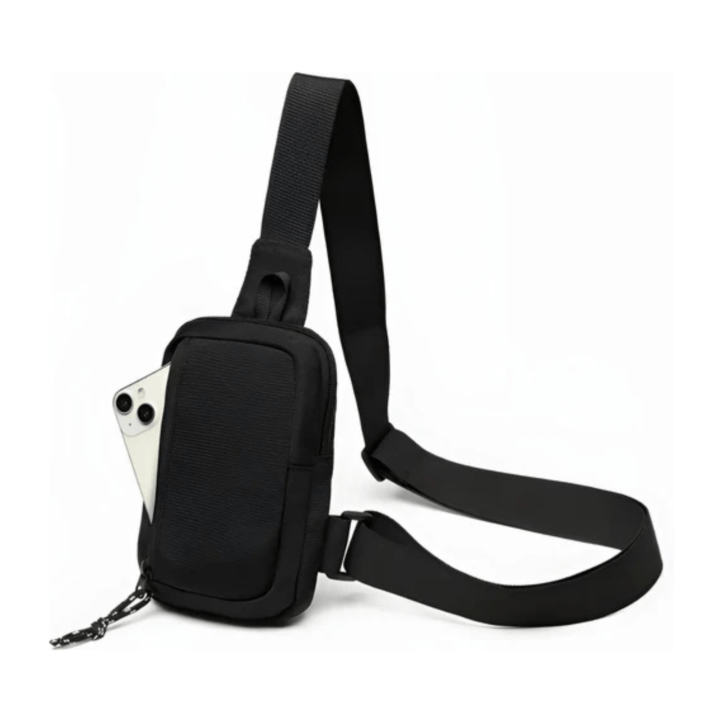 CarryQuest® - Sporttas Mannen Vrouwen - Kruis Schouder Eenvoudige Tas - ZwartCarryQuestsimple