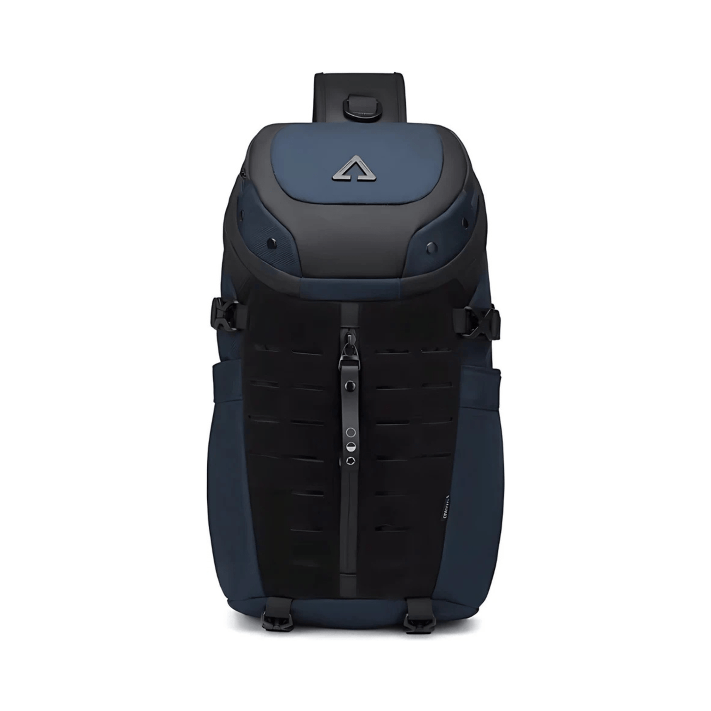 CarryQuest® - Stijlvolle Reisrugzak met Externe USB - PU - leer - Unisex - Casual Design - Zwart/BlauwCarryQuestsimple