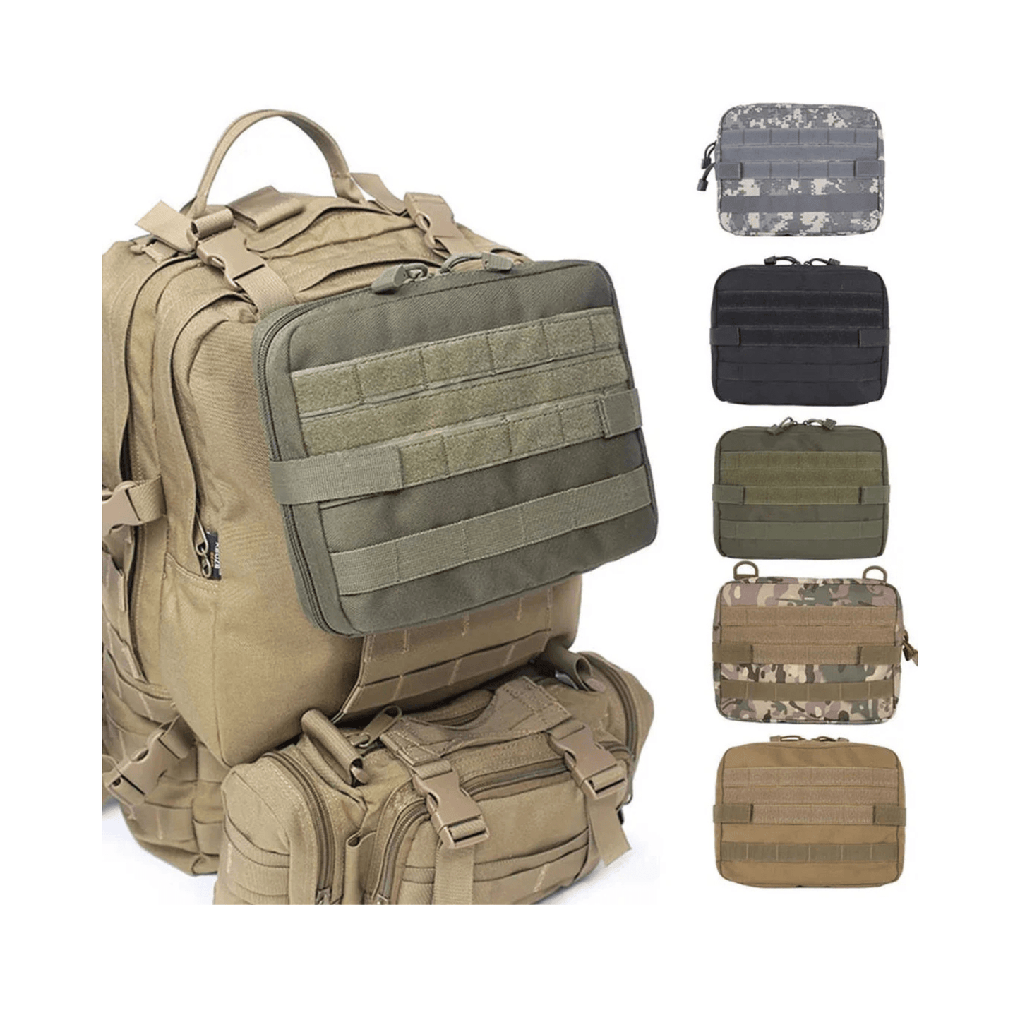 CarryQuest® - Tas - Molle - Outdoor - Klimmen - Wandelen - Trekking - Nylon - GroenCarryQuestsimple