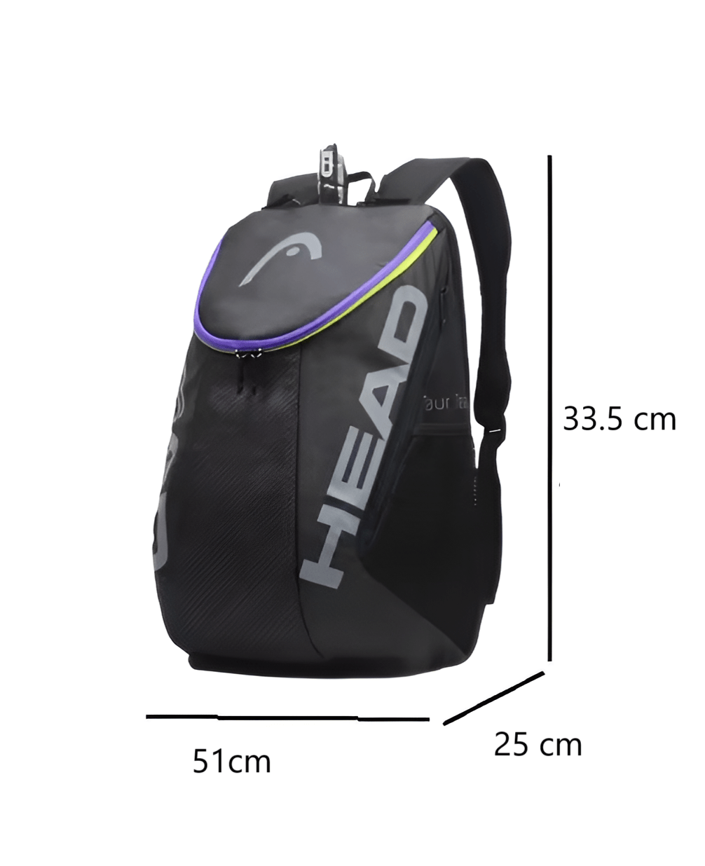 Carryquest® - Tennis Schoudertas - Ruimte voor 2 Rackets + Schoenen + Accessoires - Duurzaam Polyester - Unisex Rugzak - Squash, Tennis, Badminton, PadelCarryQuestSport RugzakTennis