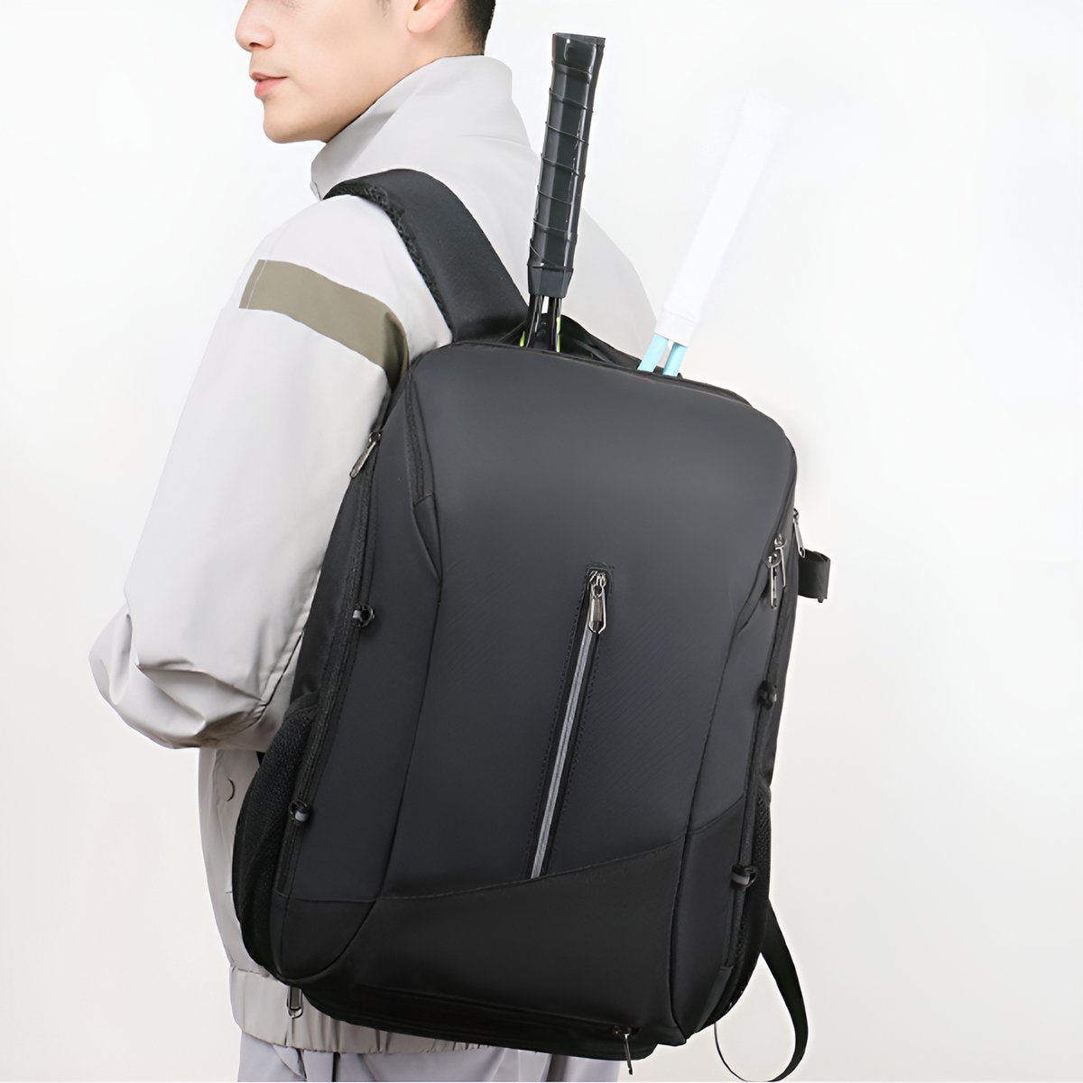 CarryQuest® - Tennisrugzak - Voetbalrugzak - Basketbalrugzak - ZwartCarryQuestsimple