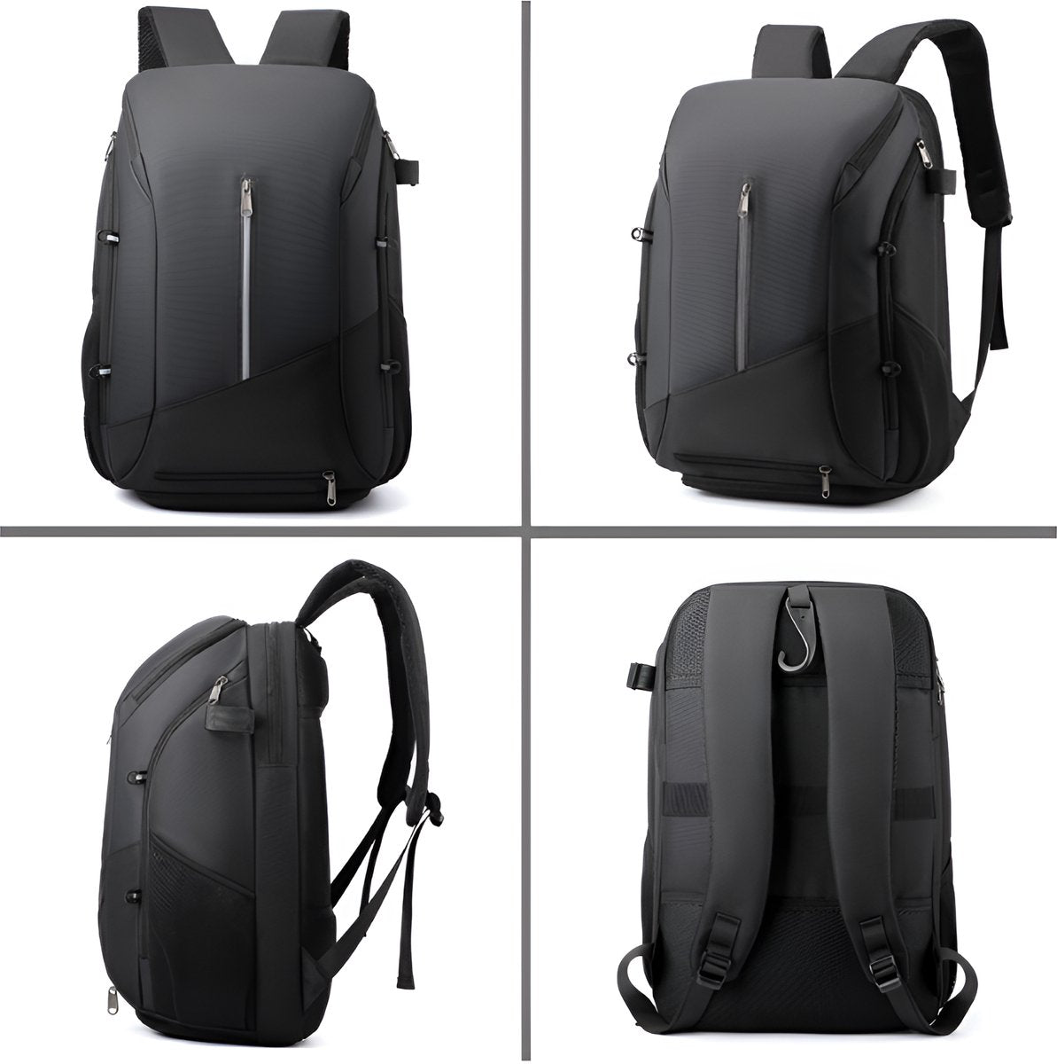 CarryQuest® - Tennisrugzak - Voetbalrugzak - Basketbalrugzak - ZwartCarryQuestsimple