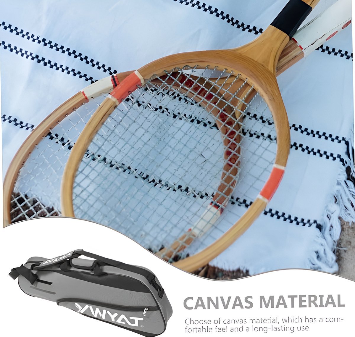CarryQuest® - Tennistas - Badminton Tas - GrijsCarryQuestsimple