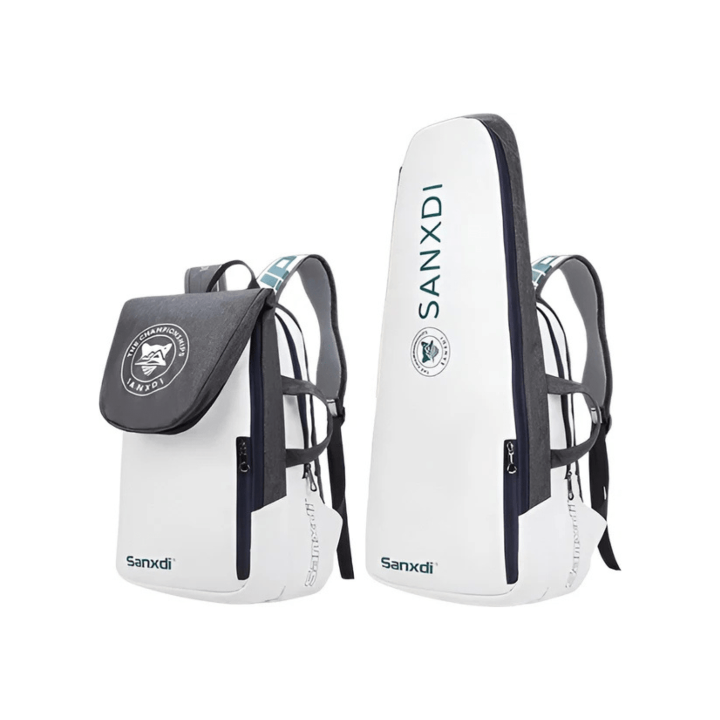 CarryQuest® - Tennistas - Opvouwbare Tennis Rugzak - Squash - Badminton - Padel - WitCarryQuestsimple
