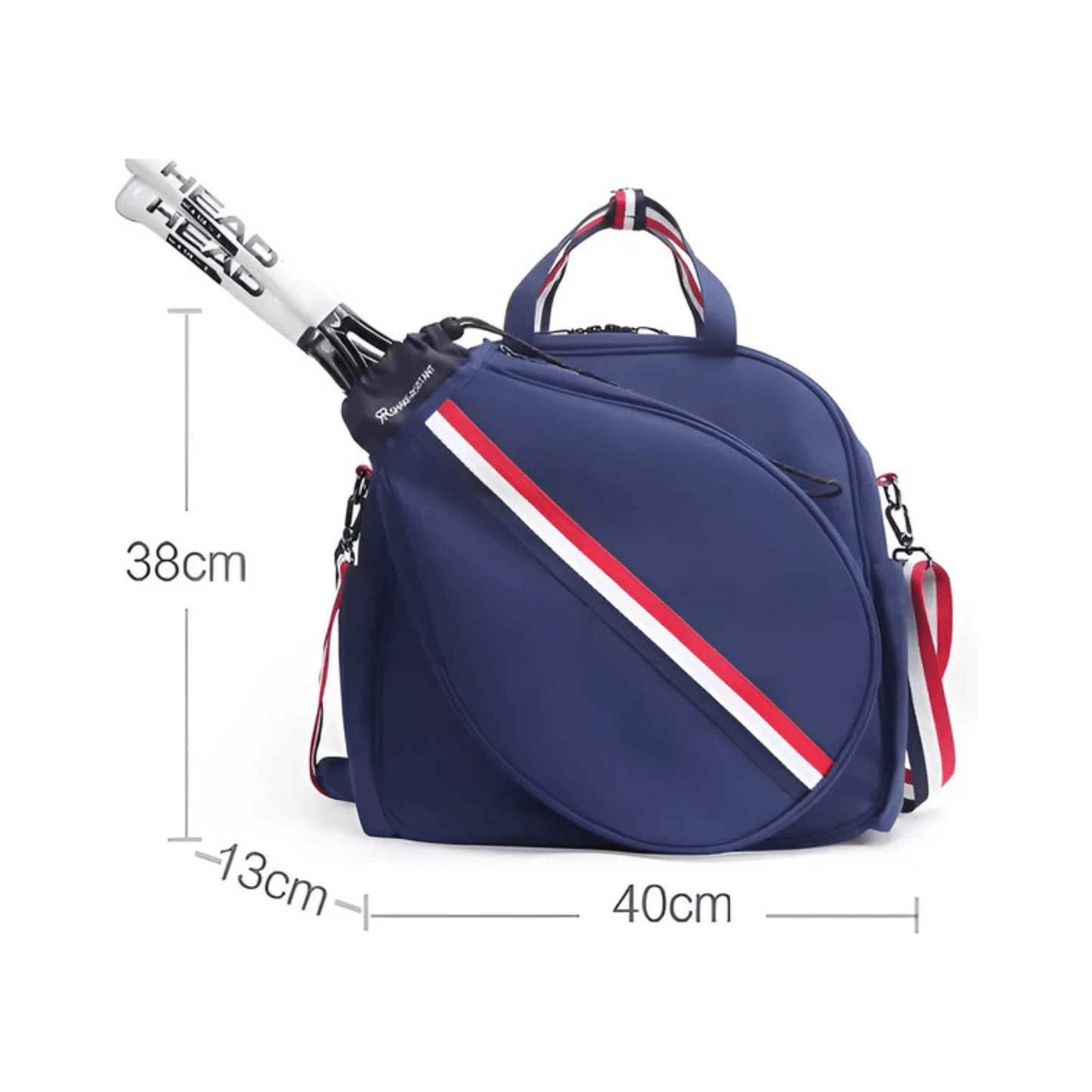 CarryQuest® - Tennistas - Tennis & Badminton Racket Sporttas Dames - Blauw