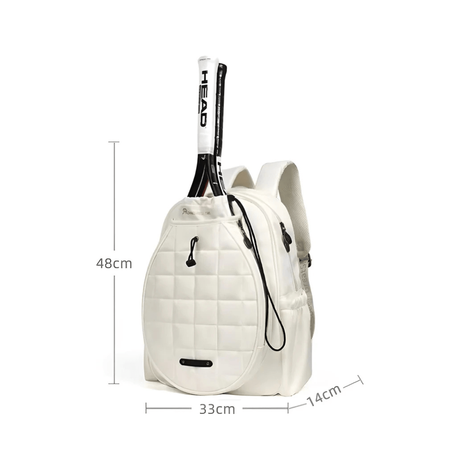 CarryQuest® - Tennistas - Tennisrugzak - Tennis - Wit