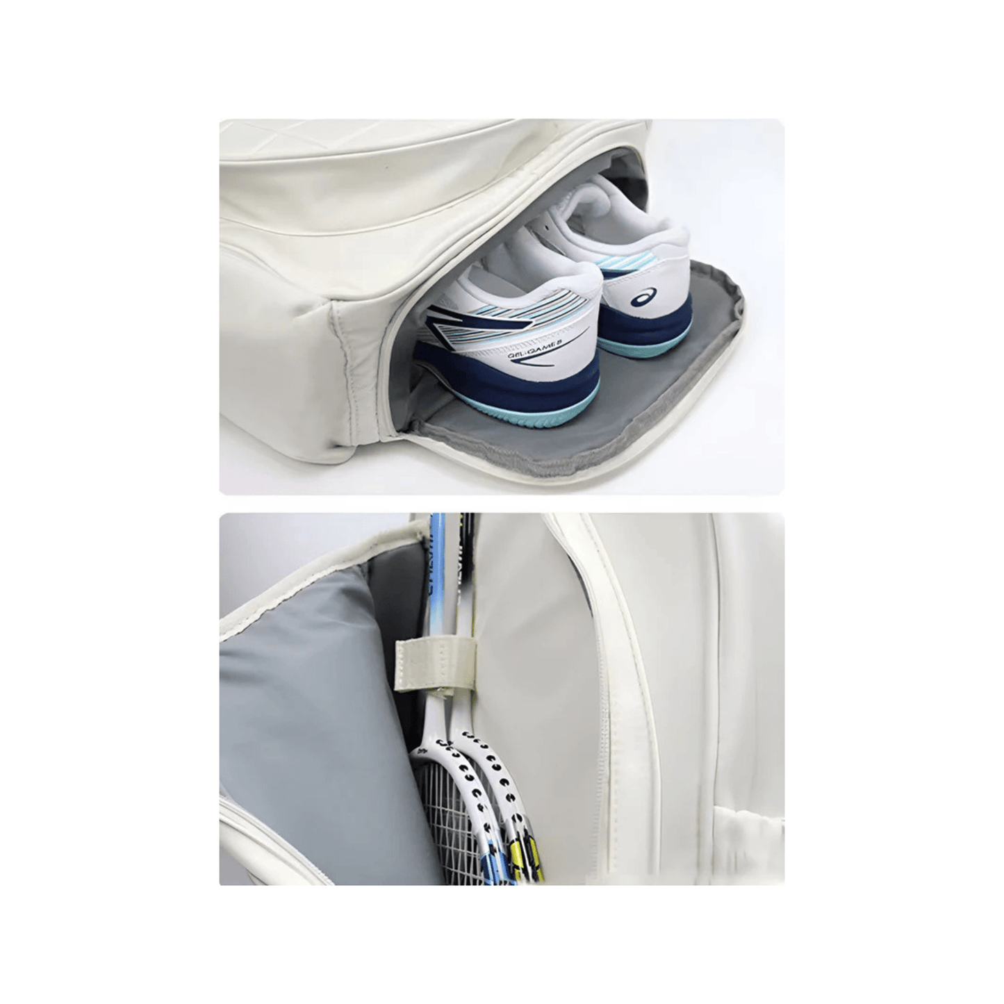 CarryQuest® - Tennistas - Tennisrugzak - Tennis - Wit