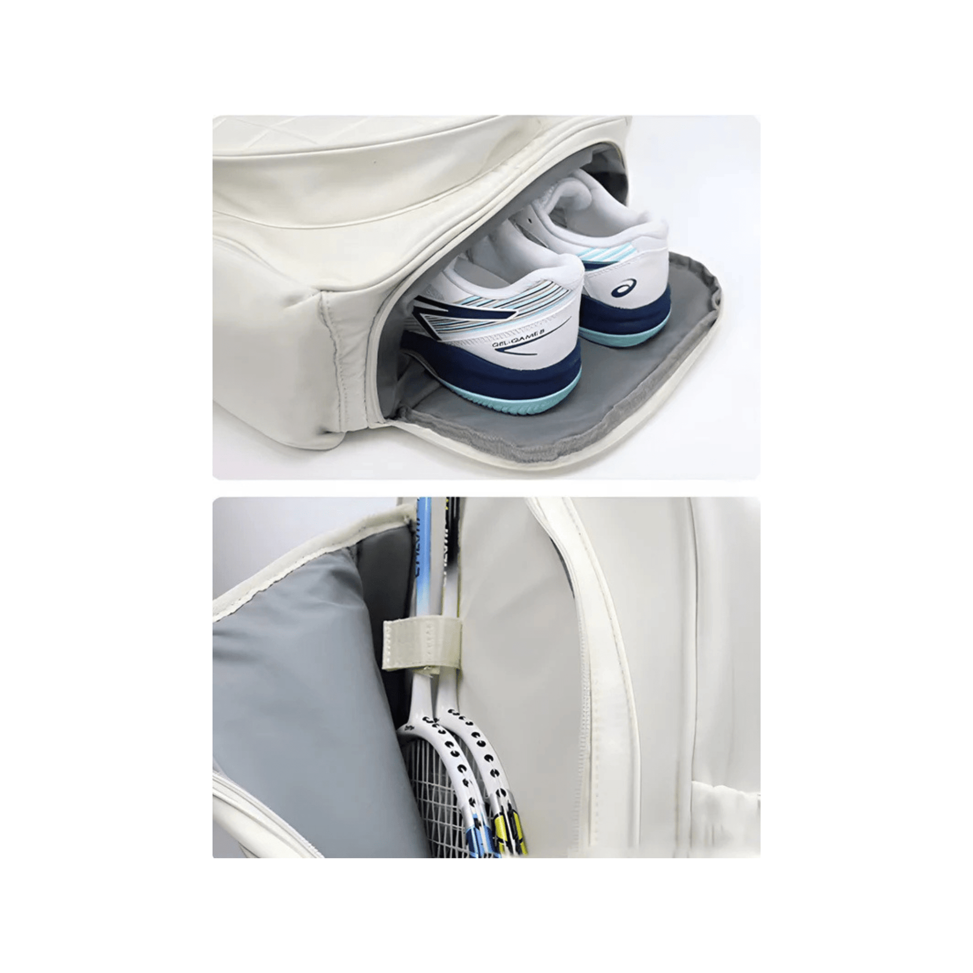 CarryQuest® - Tennistas - Tennisrugzak - Tennis - Wit