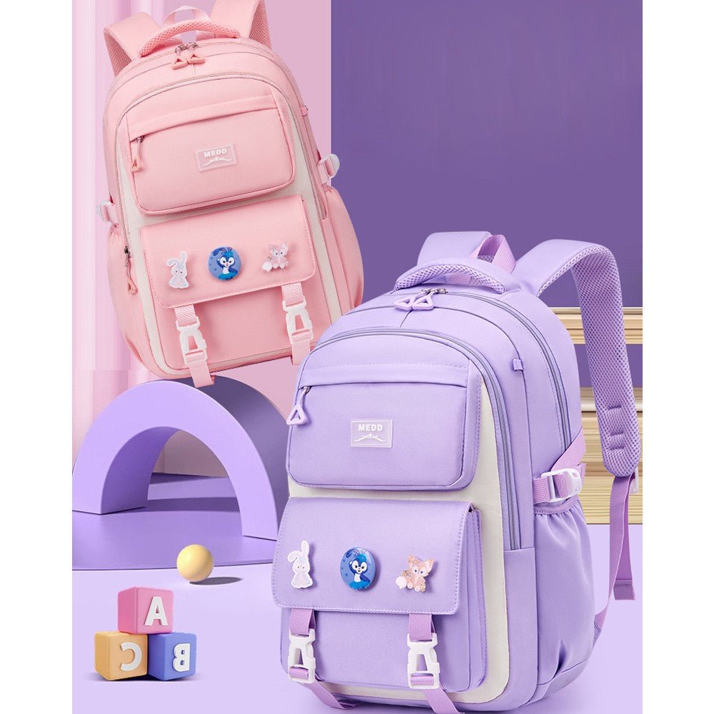 CarryQuest® Trendy Laptoprugzak - Simpele Print - Perfect voor Tienermeisjes - 30x15x45 cmCarryQuestSchool RugzakDone