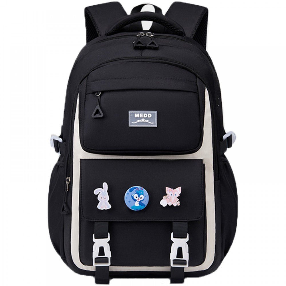CarryQuest® Trendy Laptoprugzak - Simpele Print - Perfect voor Tienermeisjes - 30x15x45 cmCarryQuestSchool RugzakDone