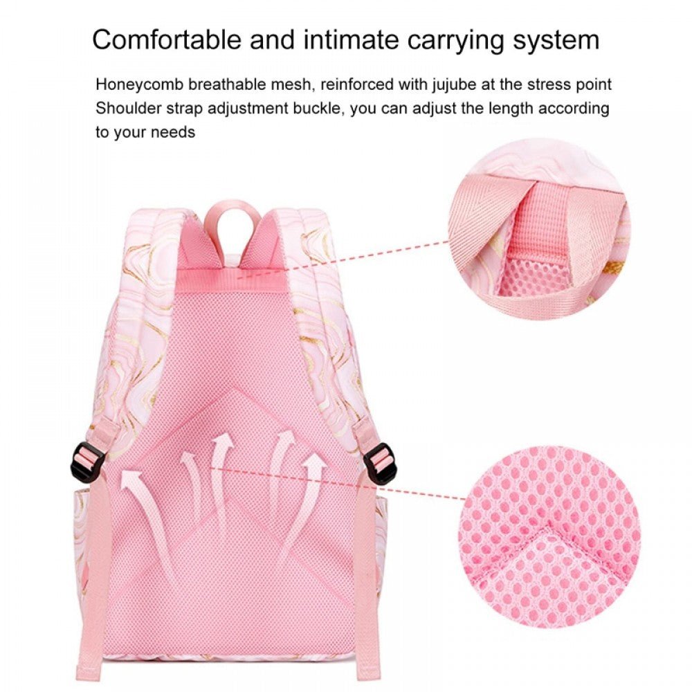 CarryQuest® Trendy Oxford Stoffen Rugzak – L32cm*W16cm*H47cm – Waterbestendig – Perfect voor SchoolCarryQuestSchool RugzakDone